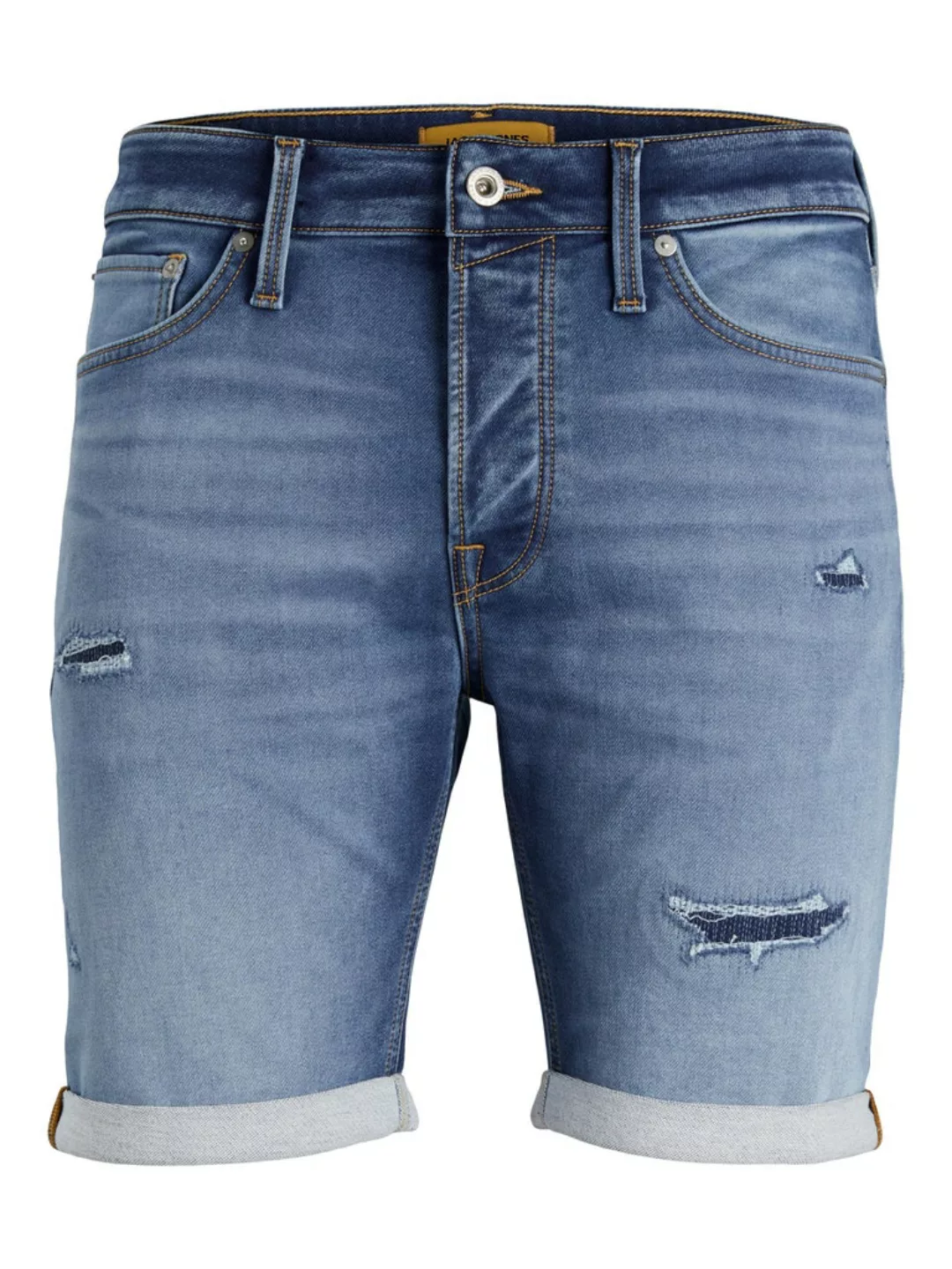 Jack & Jones Herren Jeans Short JJIRICK JJICON GE622- Regular Fit - Schwarz günstig online kaufen