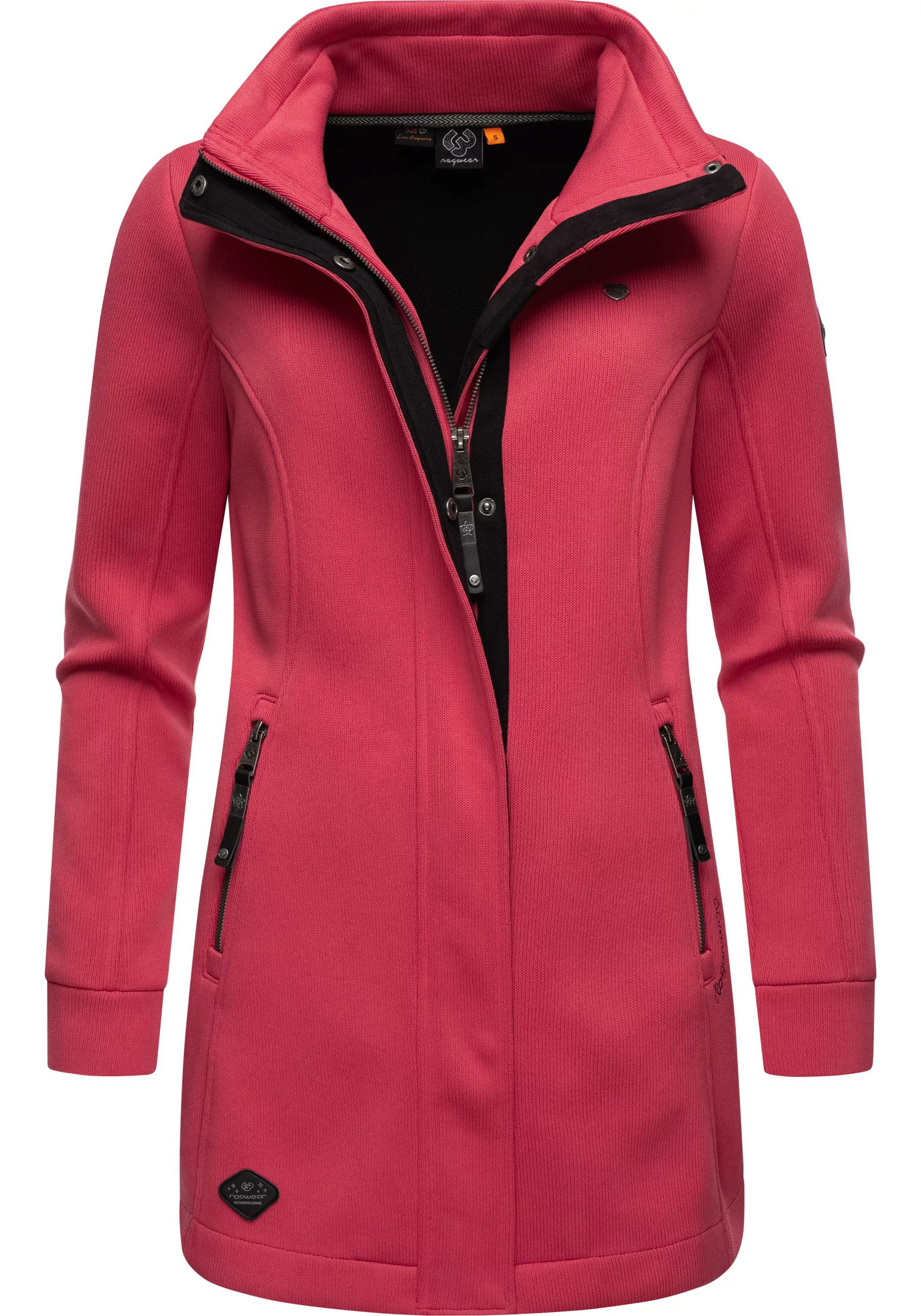 Ragwear Sweatjacke "Letrice Bonded", Elegante Zip-Jacke mit hohem Kragen in günstig online kaufen