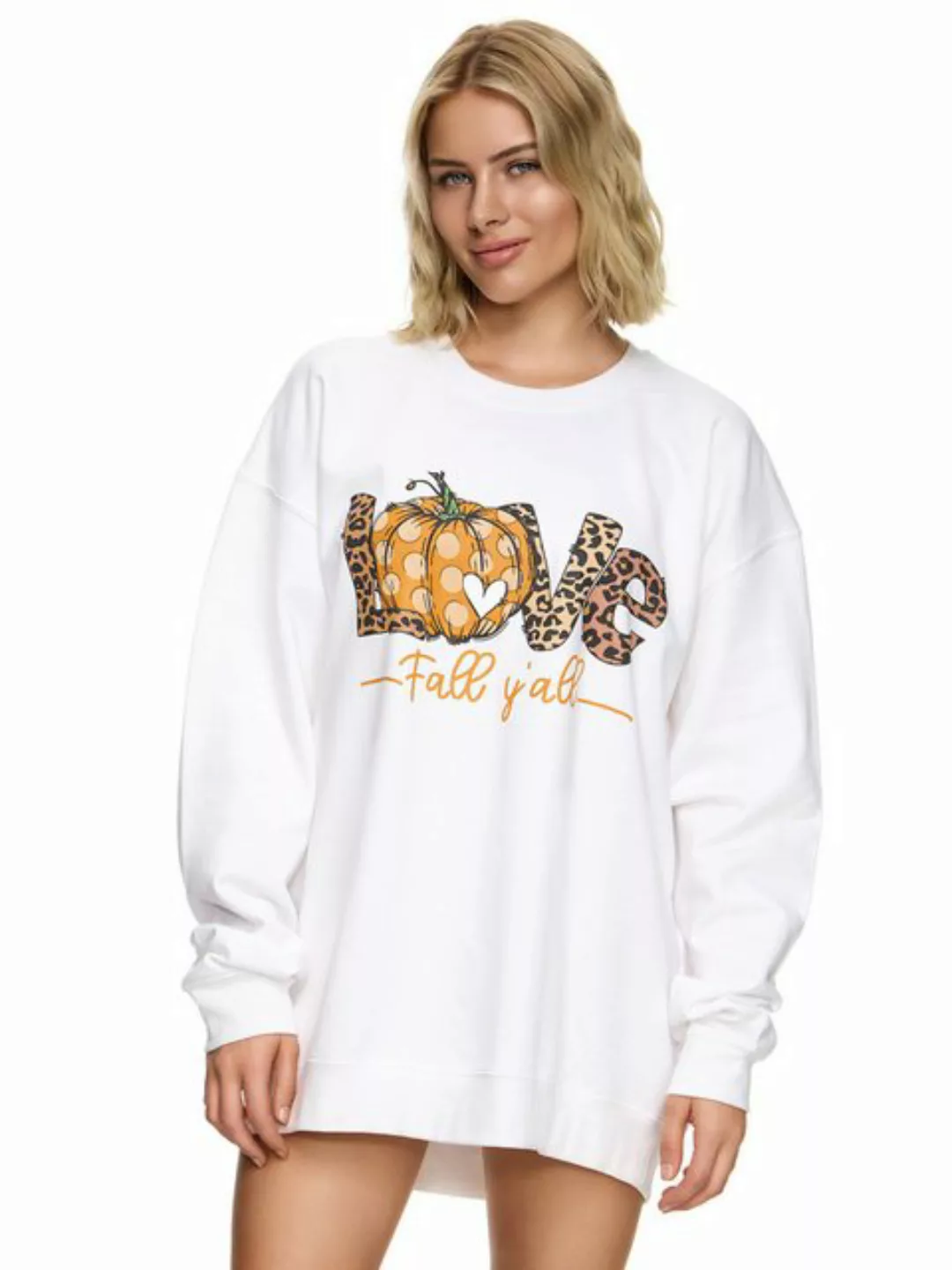 Worldclassca Sweatshirt Worldclassca Oversized Sweatshirt LOVE Print Langar günstig online kaufen