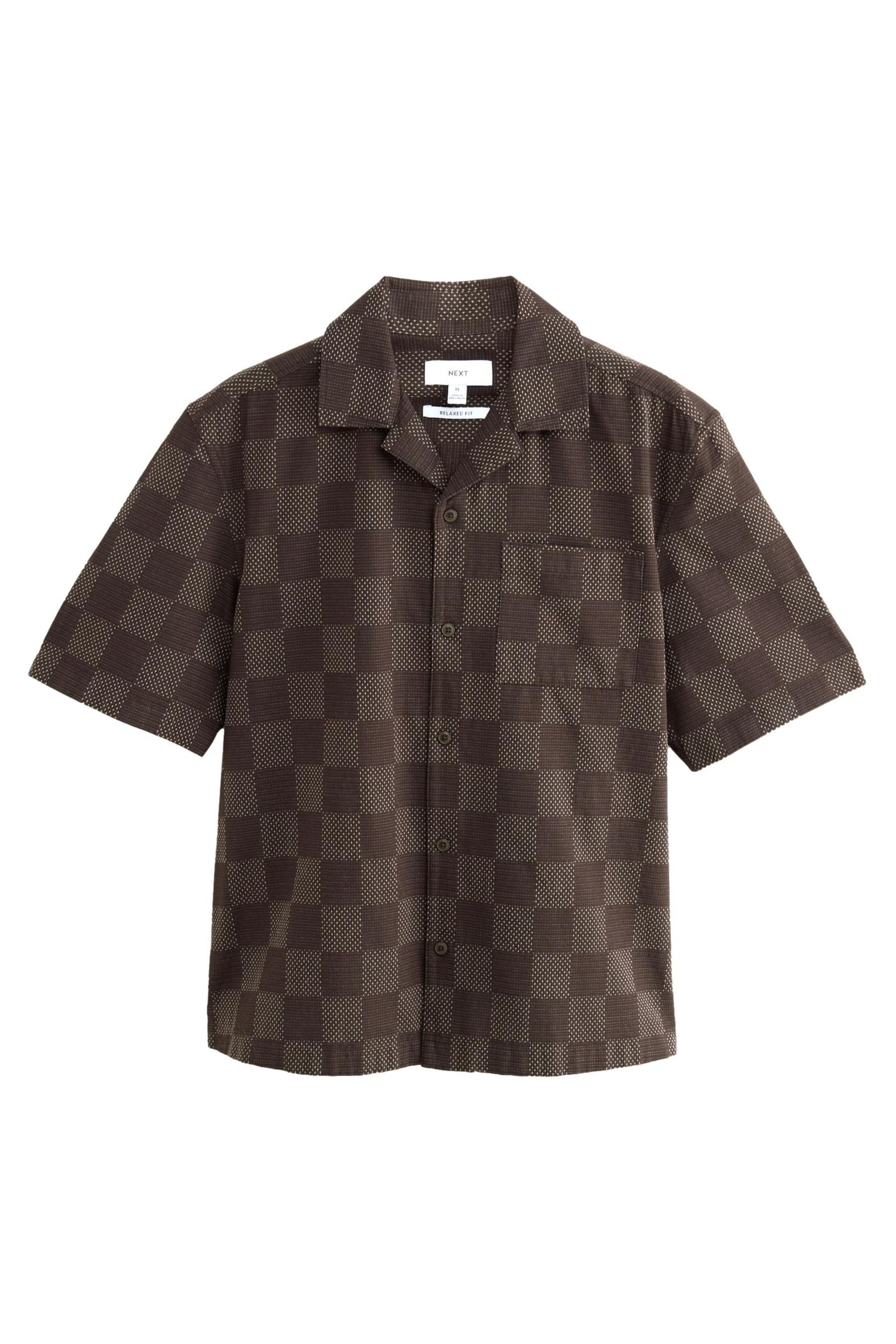 Next Kurzarmhemd Kariertes Relaxed Fit Kurzarmhemd günstig online kaufen