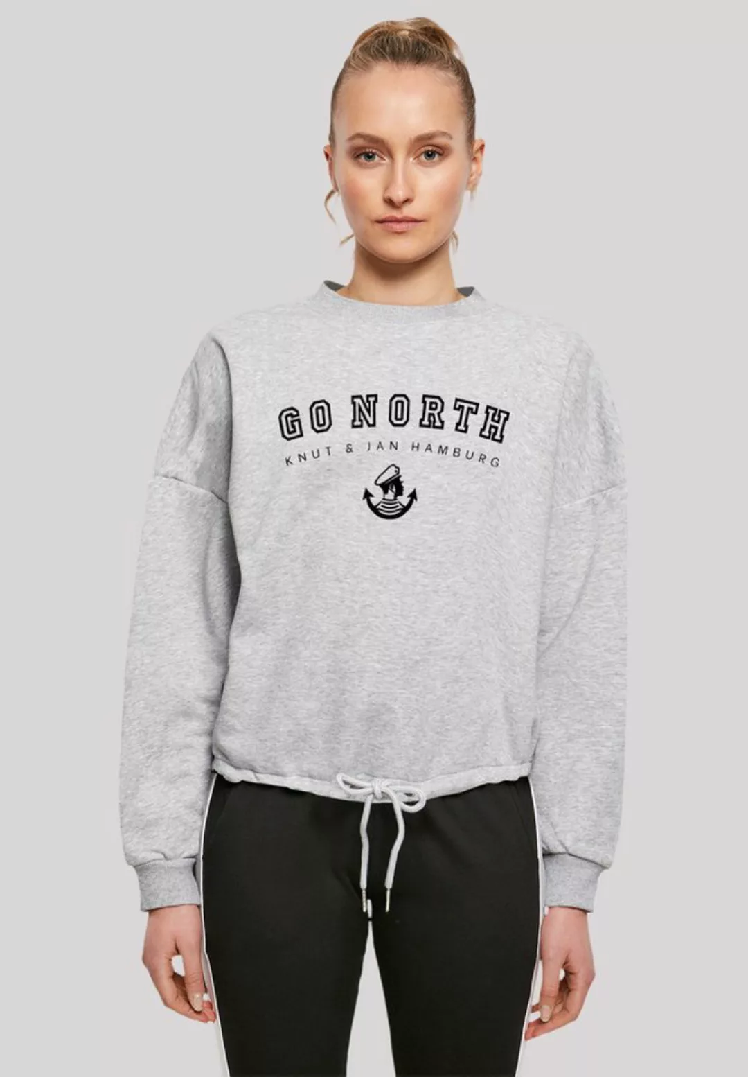 F4NT4STIC Sweatshirt Go North Knut & Jan Hamburg Print günstig online kaufen