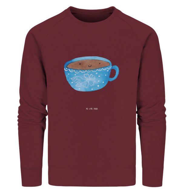 Mr. & Mrs. Panda Longpullover Größe XS Kaffee Tasse - Burgundy - Geschenk, günstig online kaufen