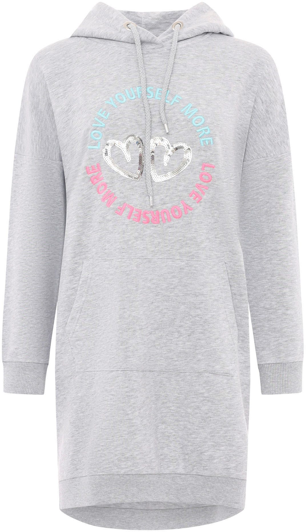 Zwillingsherz Sweatkleid "Love Yourself More" mit günstig online kaufen
