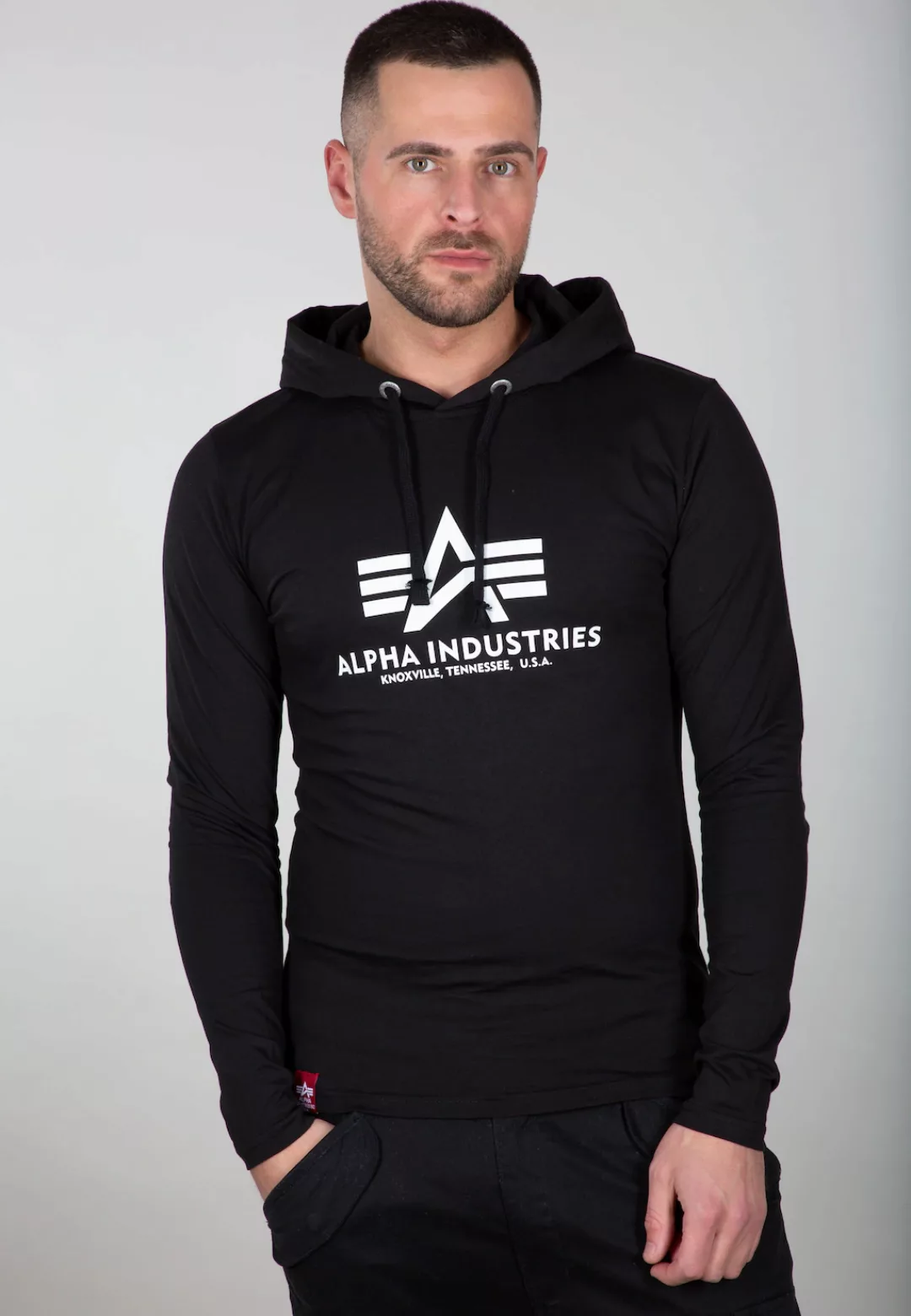 Alpha Industries Longsleeve "ALPHA INDUSTRIES Men - Longsleeves Basic Hoode günstig online kaufen