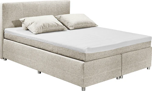 ED EXCITING DESIGN Boxspringbett "Luanda", wahlweise mit Matratze und Toppe günstig online kaufen