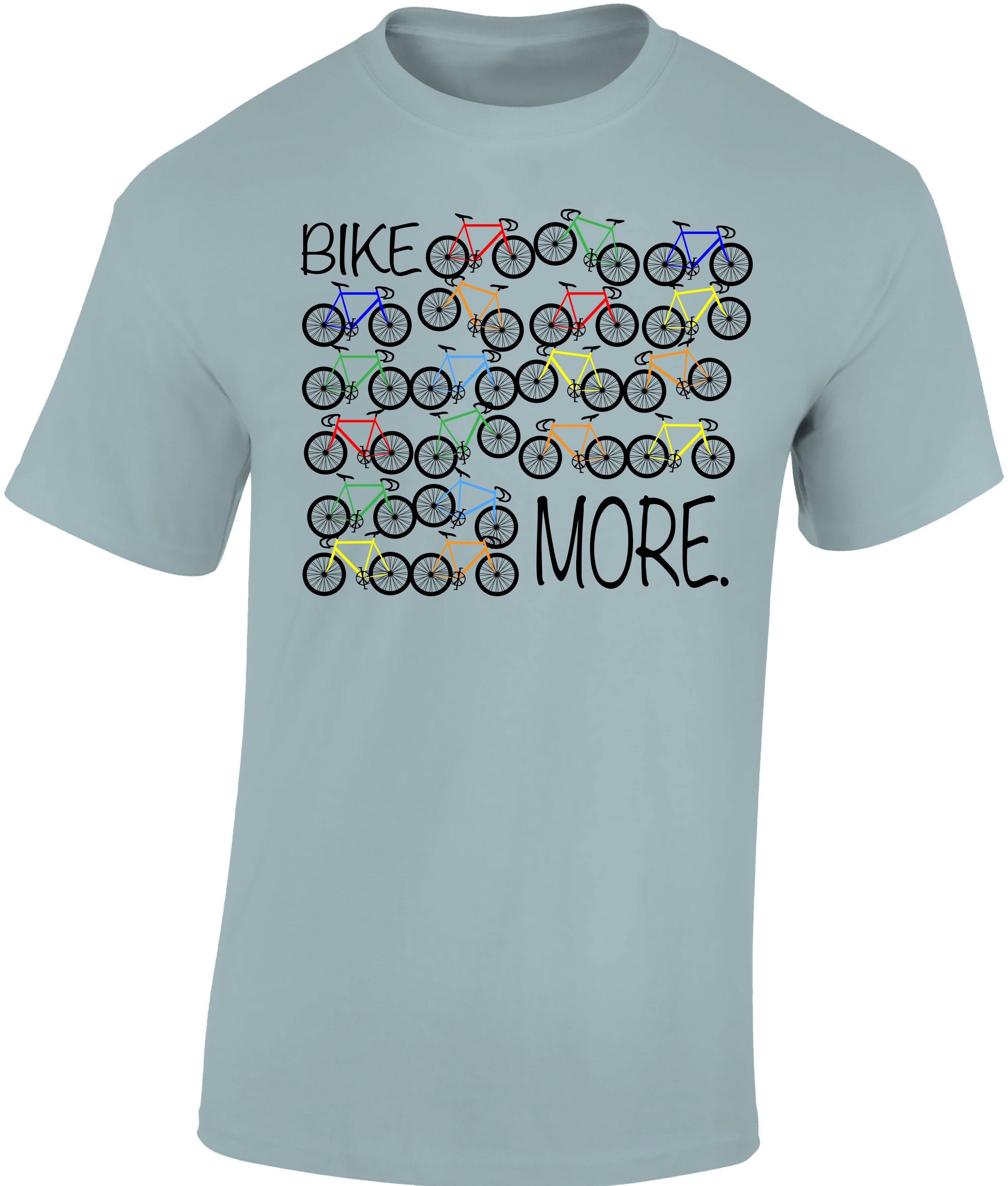 Baddery Print-Shirt Fahrrad T-Shirt: "Bike More", günstig online kaufen