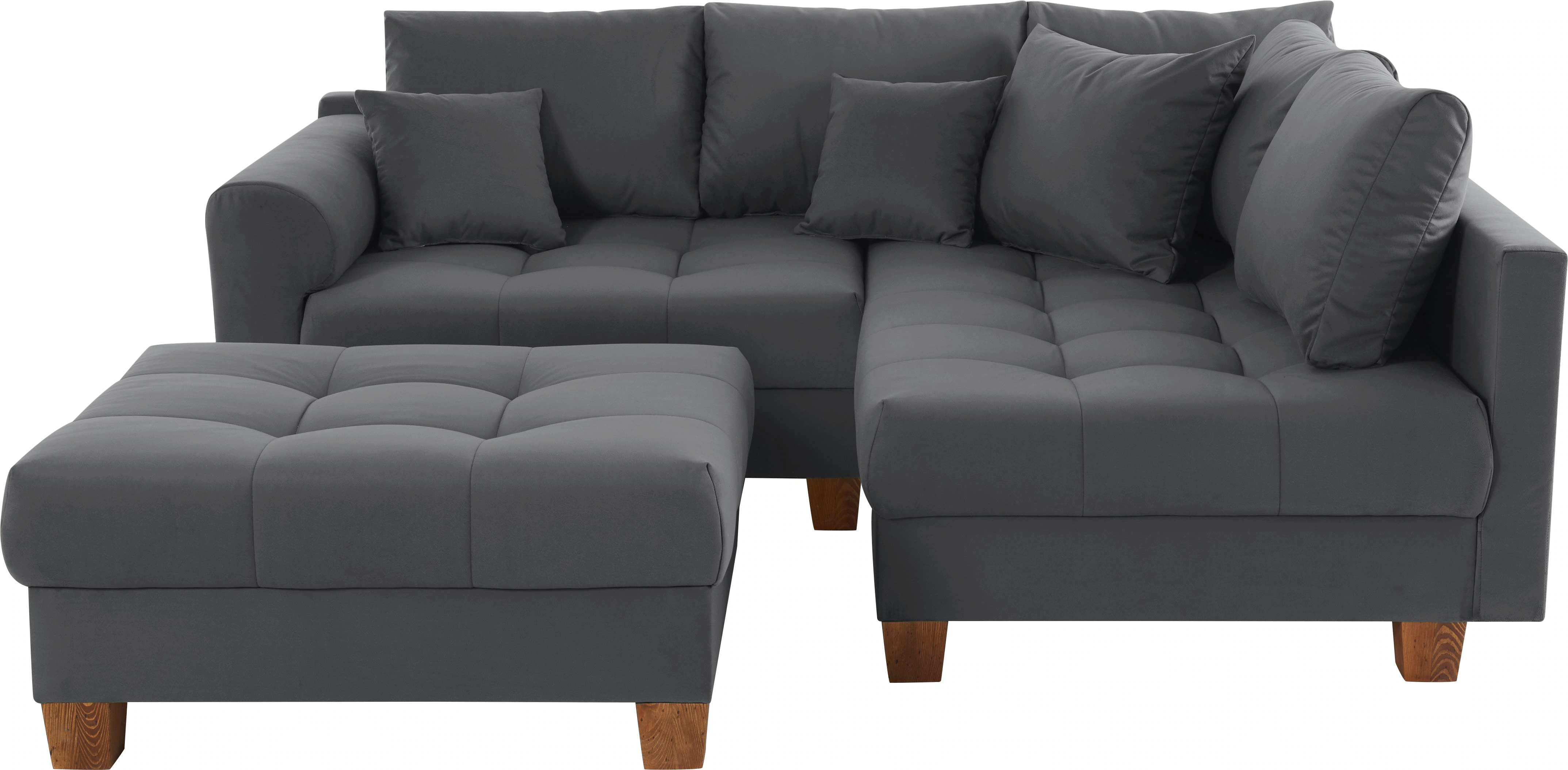 Home affaire Ecksofa "Rice L-Form inkl. Hocker", (Set, mit Hocker), mit Bon günstig online kaufen