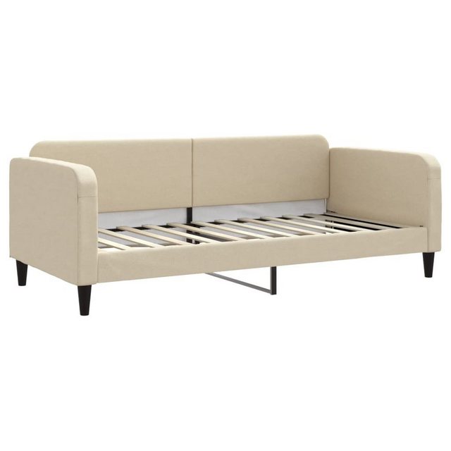 vidaXL Gästebett Tagesbett Creme 90x200 cm Stoff Gästebett Gästecouch Gäste günstig online kaufen