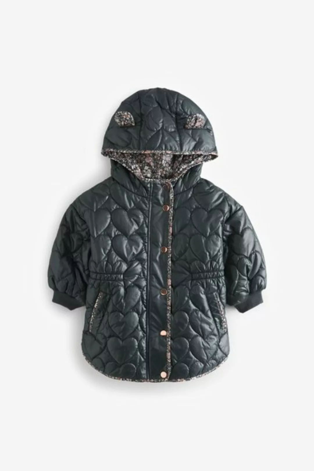 Next Steppjacke Wasserabweisender Steppmantel mit Herzmotiv (1-St) günstig online kaufen