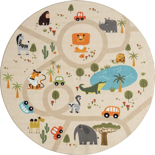 the carpet Teppich »Happy Life«, rund, 4 mm Höhe, Life Kinderzimmer Teppich günstig online kaufen