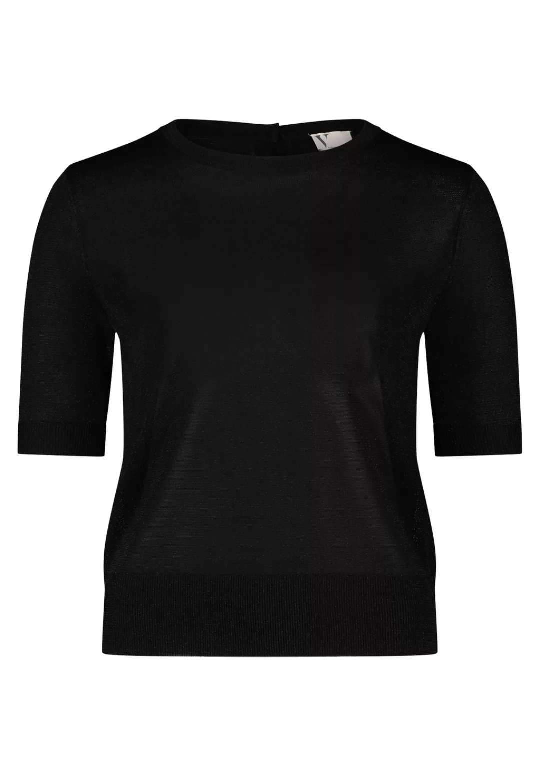 Vera Mont Kurzarmshirt "Vera Mont Strickpullover mit Knopfleiste", Rippbünd günstig online kaufen