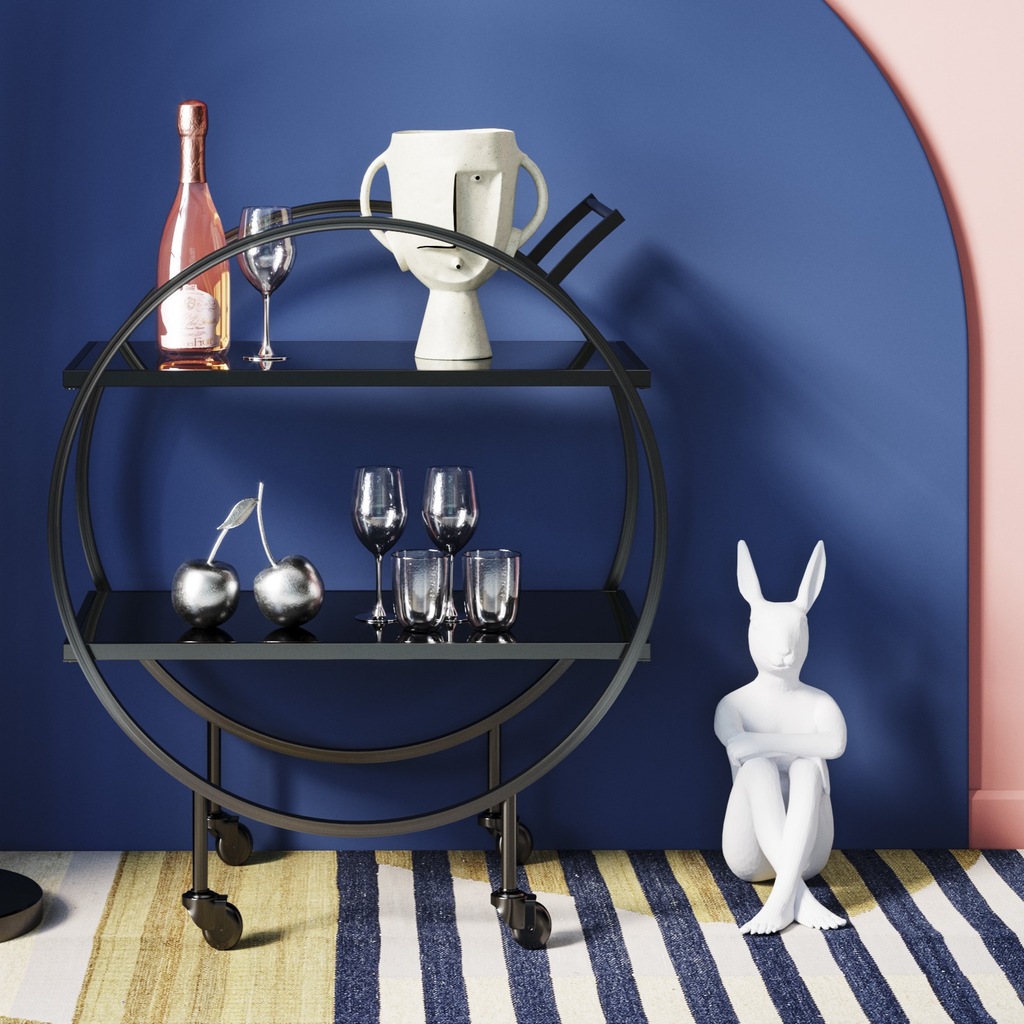 Kare Design Dekofigur »Deko Figur Gangster Rabbit Schwarz« günstig online kaufen