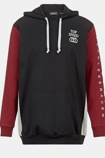 Men Plus Sweatshirt Kapuzensweatshirt aus reiner Baumwolle günstig online kaufen