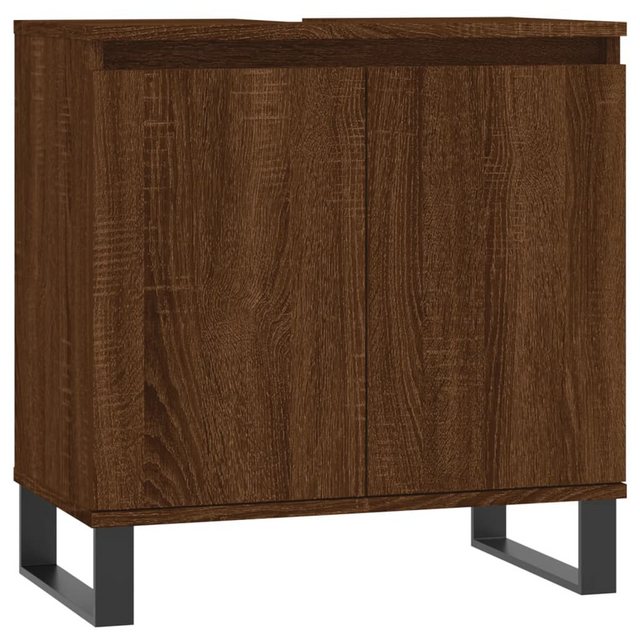 vidaXL Waschbeckenunterschrank Badschrank Grau Sonoma 58x33x60 cm Holzwerks günstig online kaufen