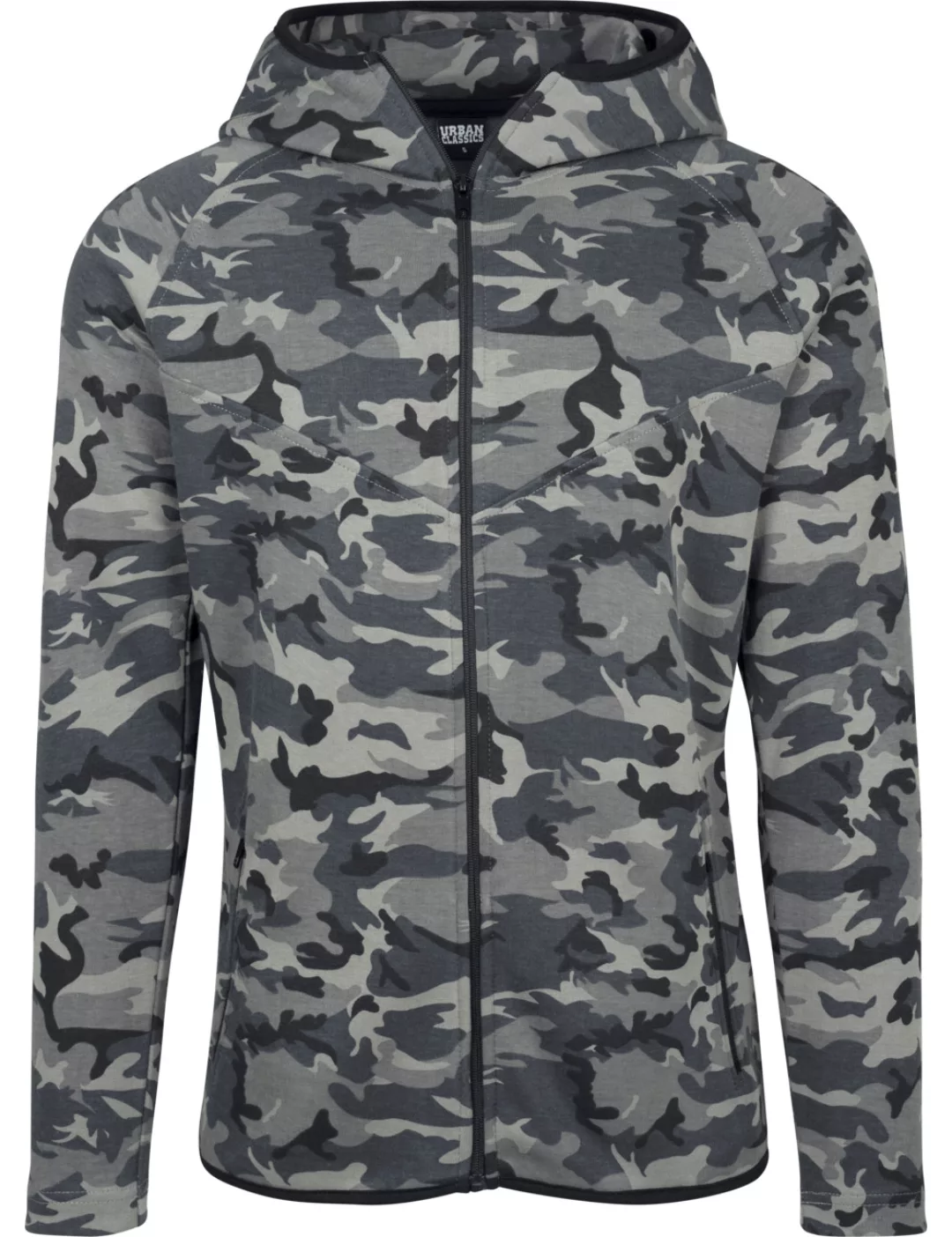 Urban Classics Herren Sweatjacket Interlock Camo Zip Jacket günstig online kaufen