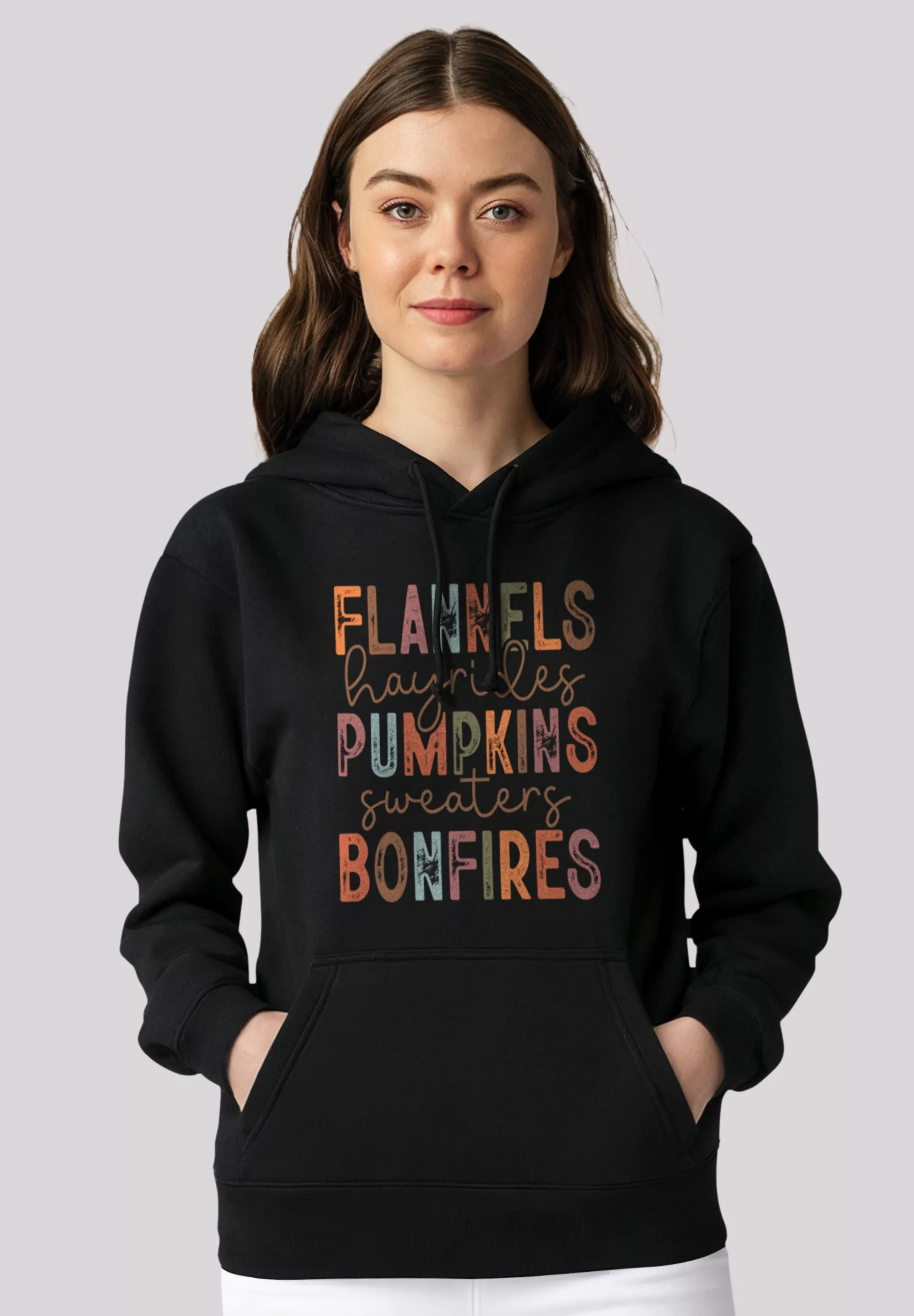 F4NT4STIC Kapuzenpullover "flannels pumpkins bonfires", Premium Qualität günstig online kaufen