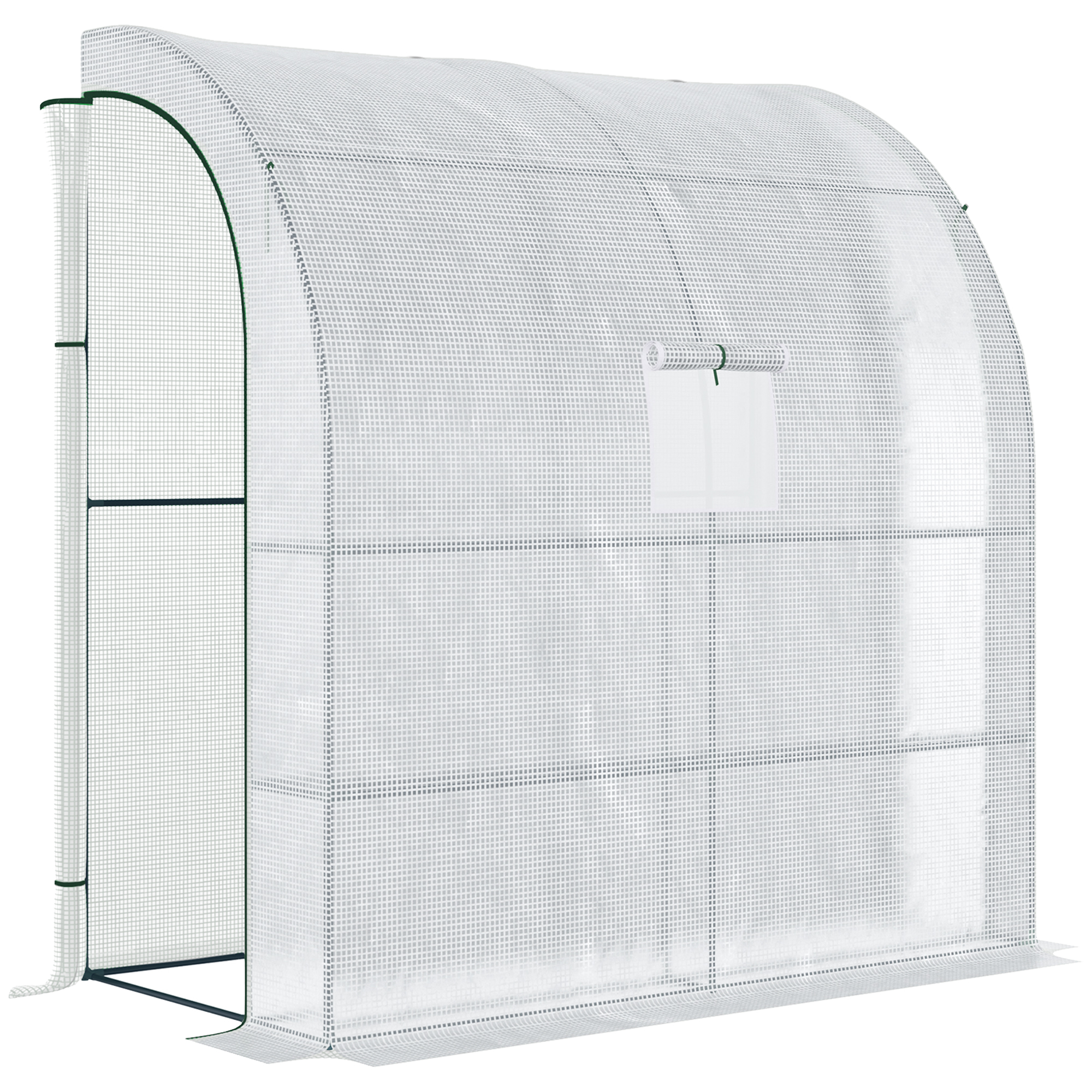 Outsunny Foliengewächshaus Tomatengewächshaus 200x100x215cm mit Mesh Fenste günstig online kaufen