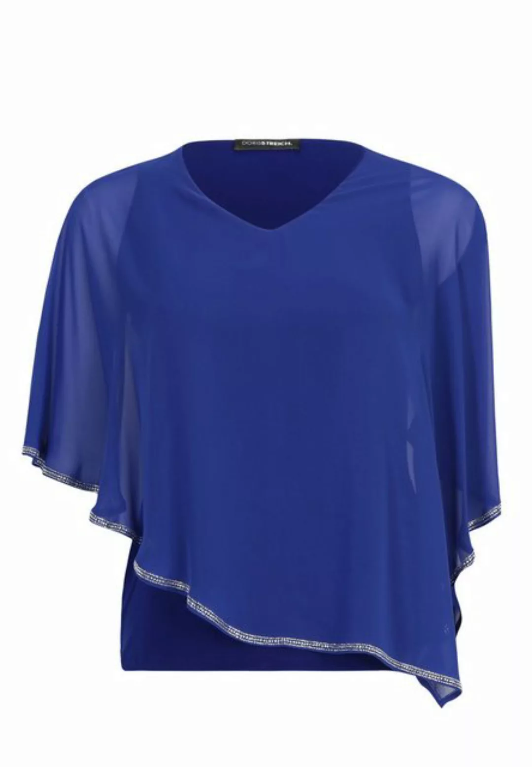 Doris Streich Chiffonbluse Bluse 2-in-1 mit Chiffon-Überwurf und Strass günstig online kaufen