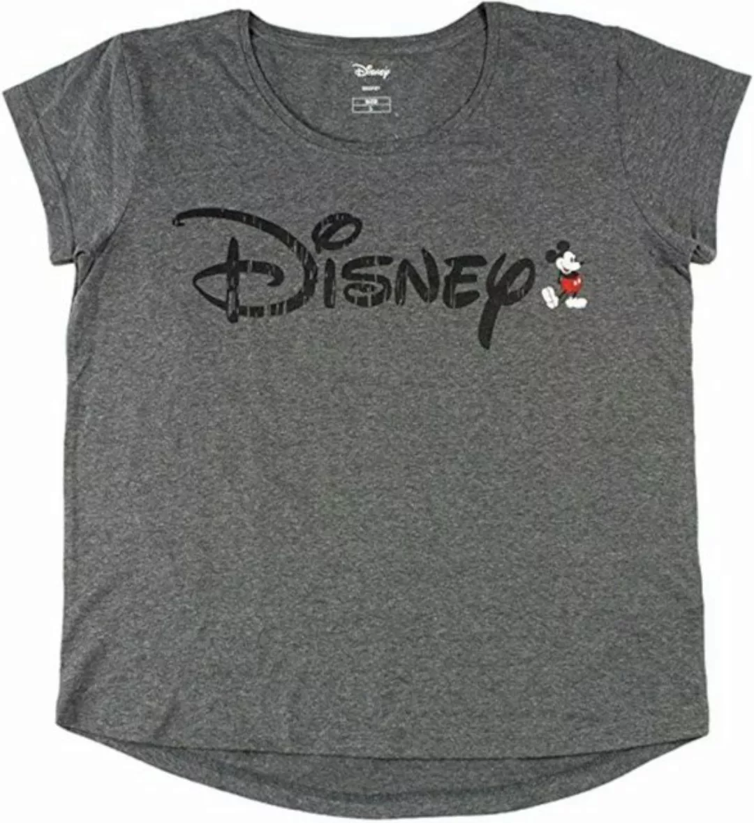 Cerda Kurzarmshirt Disney Mickey Maus Damen Shirt T-Shirt Minni Mouse grau günstig online kaufen