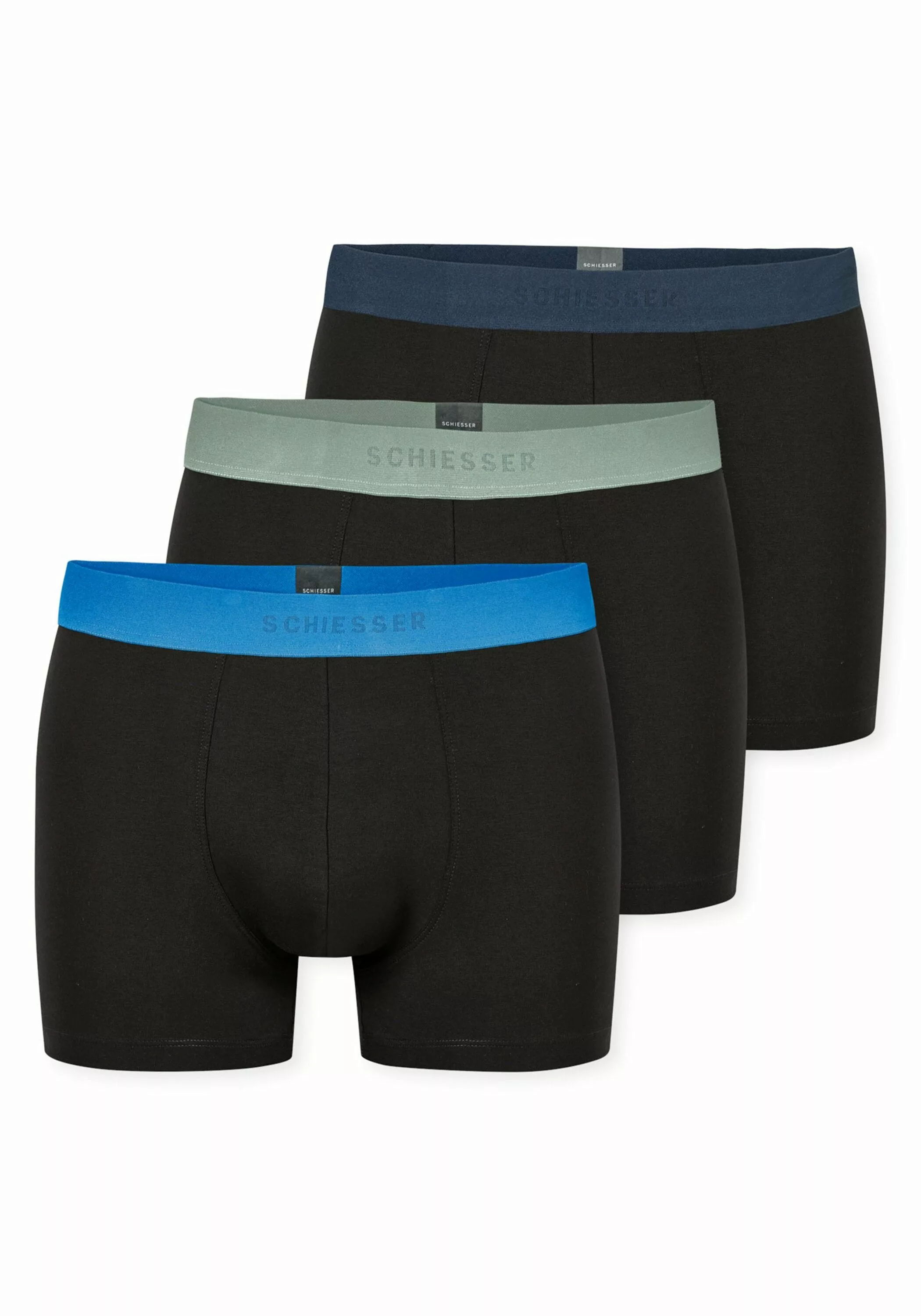 Schiesser Boxershorts "Boxershort 3PACK Shorts 3er Pack" günstig online kaufen