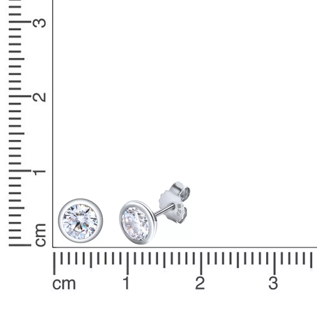 CELESTA Paar Ohrstecker »Silber 925 Zirkonia weiß« günstig online kaufen