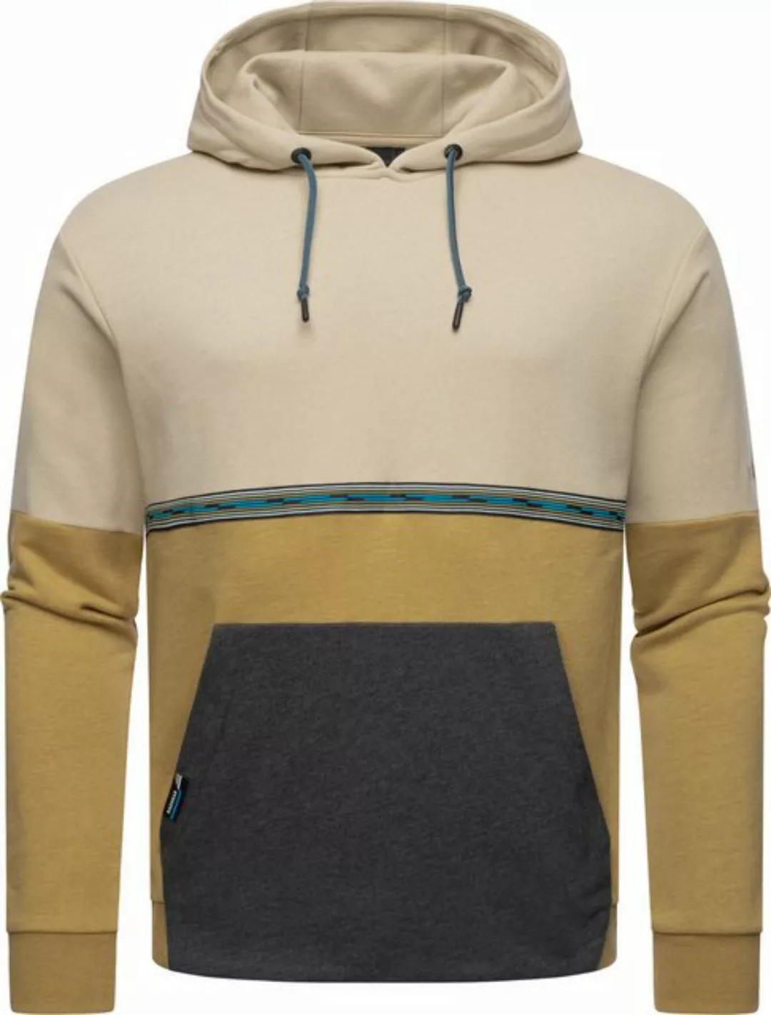 Ragwear Hoodie Blocky Hoody Sportlicher Herren Kapuzenpullover mit Blockstr günstig online kaufen