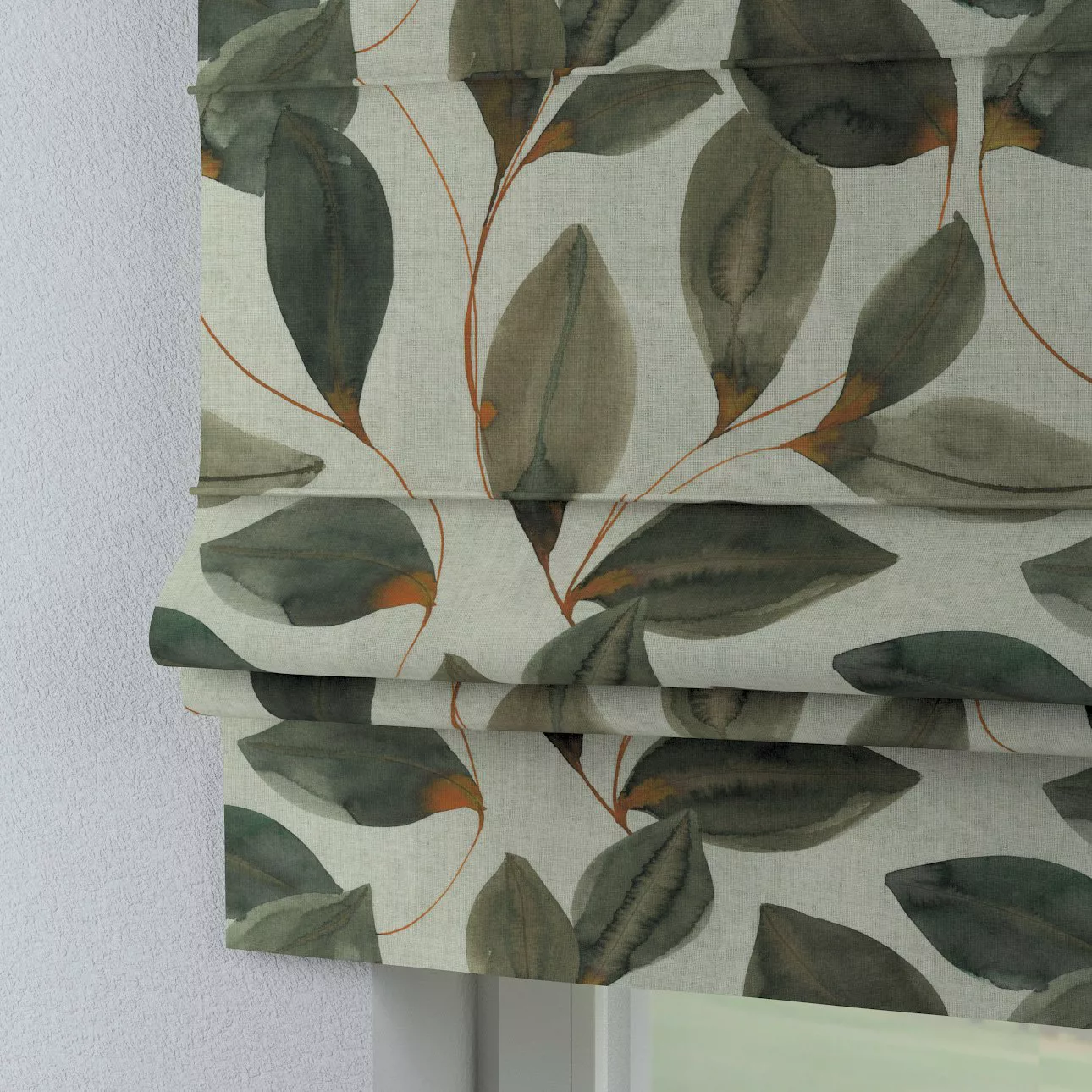 Dekoria Raffrollo Padva, grau-grün, 130 x 170 cm günstig online kaufen