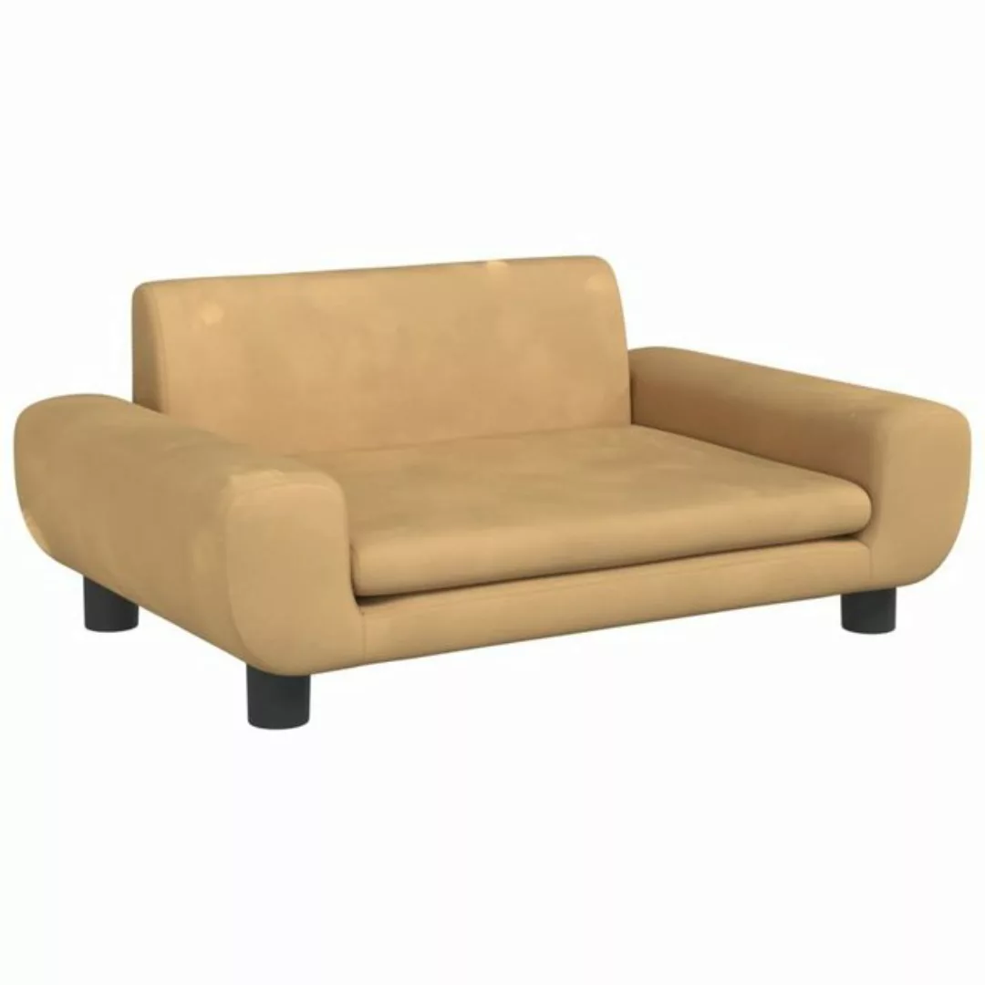 vidaXL Kindersofa Kindersofa Braun 70x45x33 cm Samt Kindercouch Kindermöbel günstig online kaufen