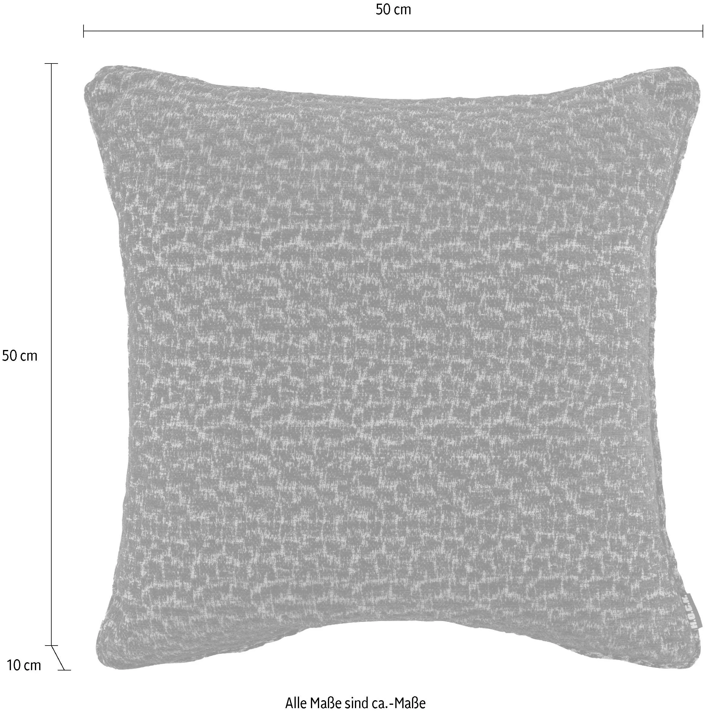 H.O.C.K. Dekokissen »Sheffo«, Strukturstoff, Kissenhülle mit Füllung, 1 Stü günstig online kaufen