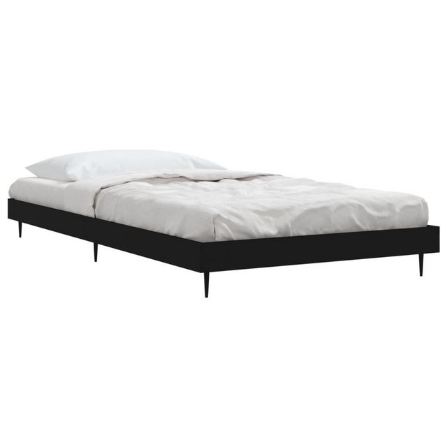 furnicato Bettgestell Schwarz 90x190 cm Holzwerkstoff (1-tlg) günstig online kaufen