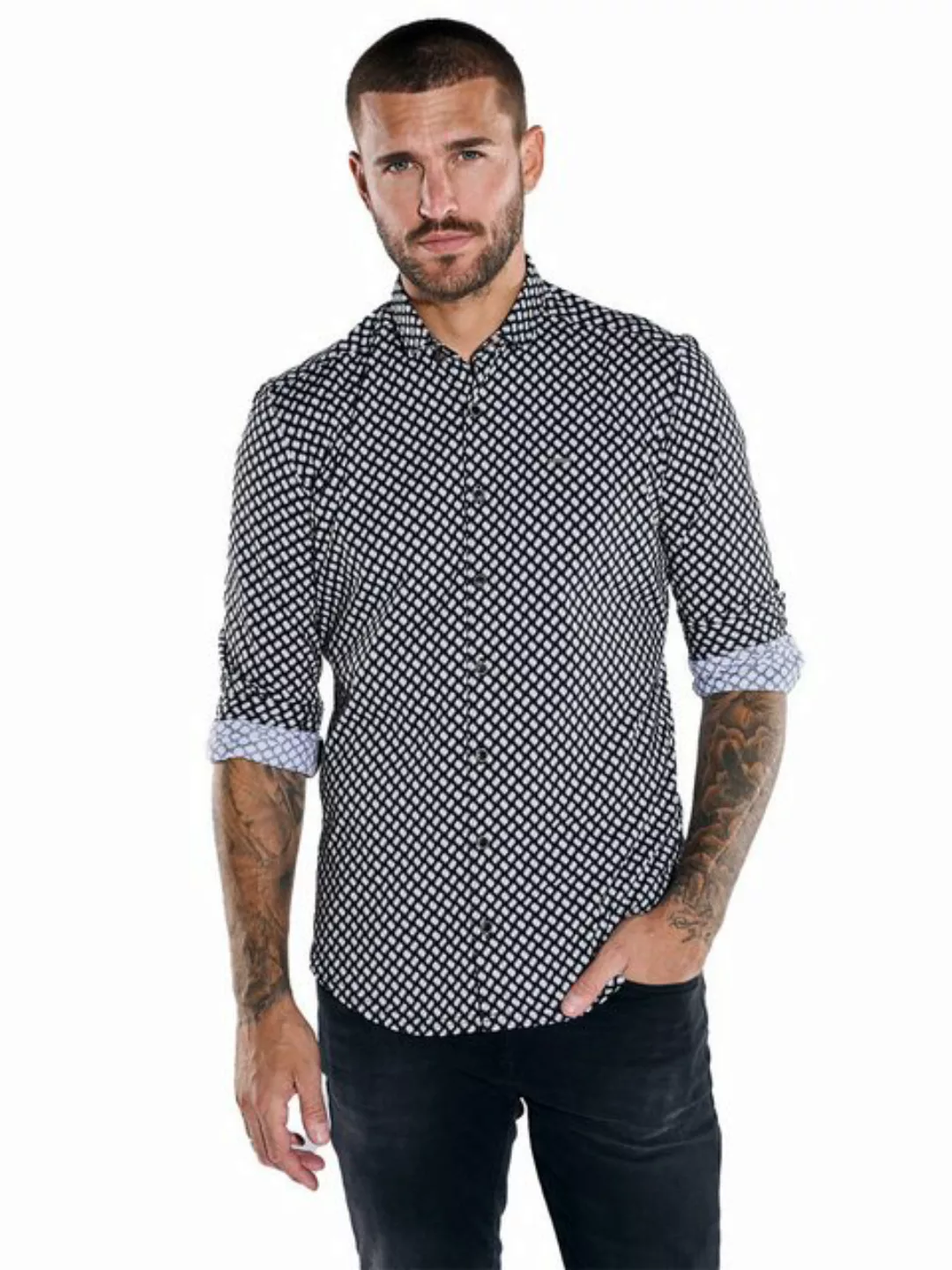 emilio adani Langarmhemd Langarm-Hemd slim fit günstig online kaufen