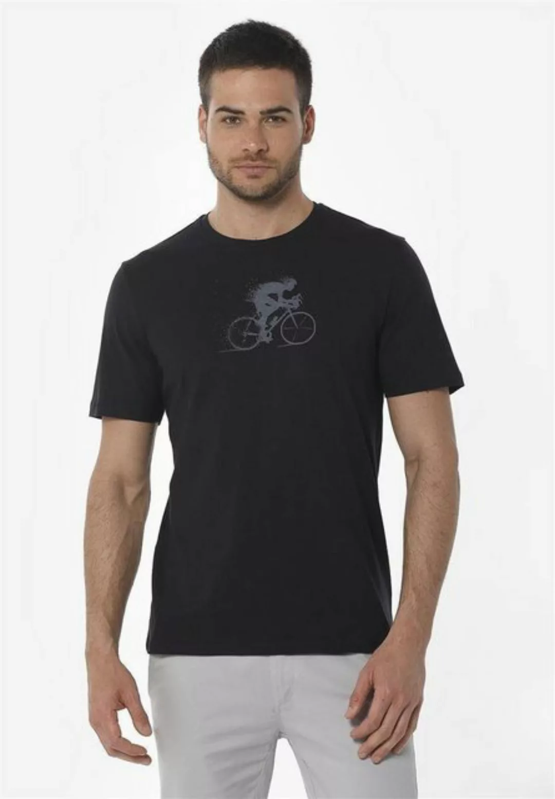 ORGANICATION T-Shirt Men's Printed T-shirt in Black günstig online kaufen