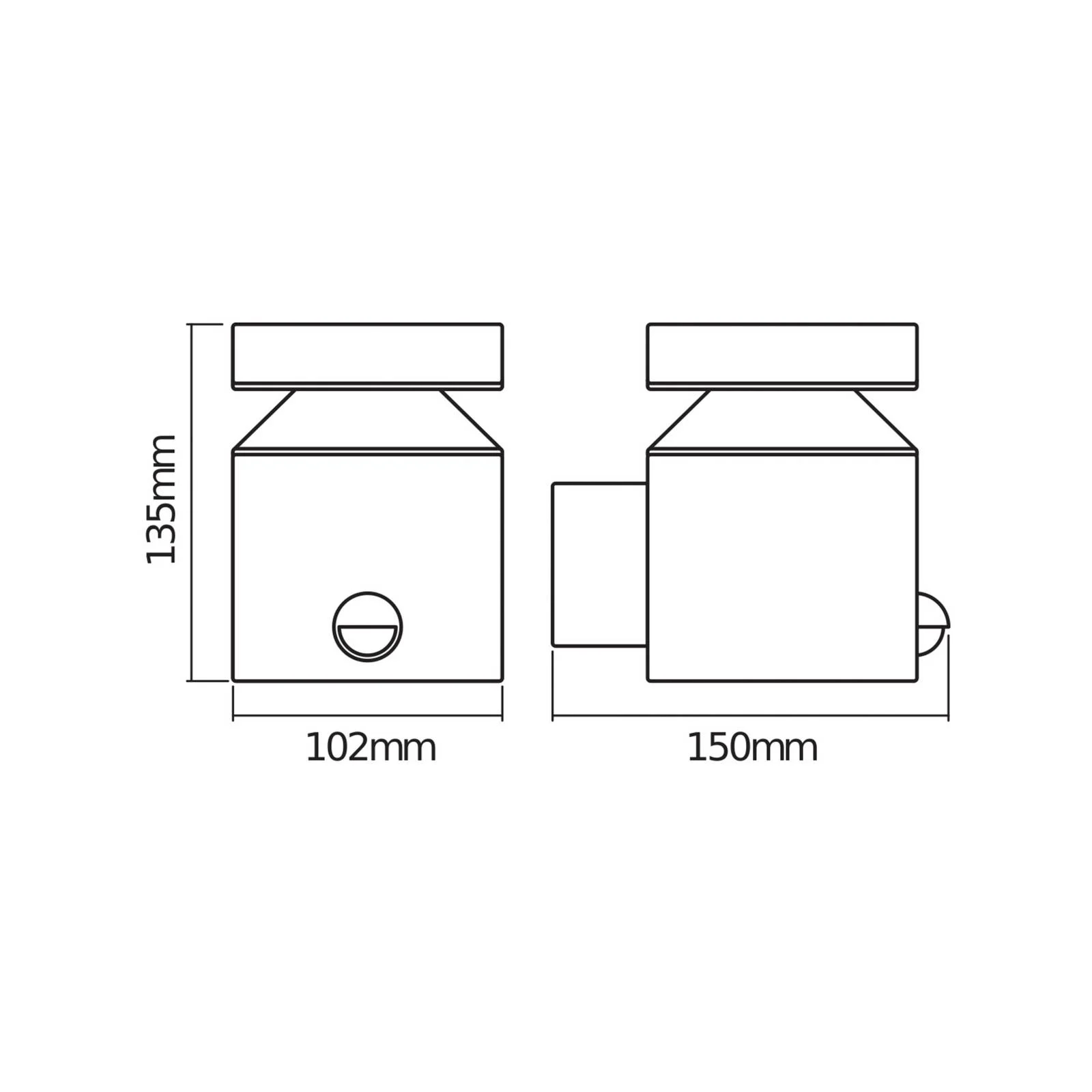 OSRAM LED-Sensor-Außenwandlampe ENDURA STYLE CYLINDER, stahl günstig online kaufen