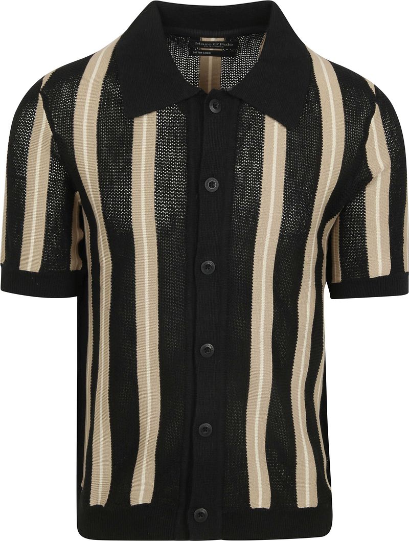 Marc O'Polo Knitted Crochet Hemd Short Sleeves Schwarz - Größe XXL günstig online kaufen