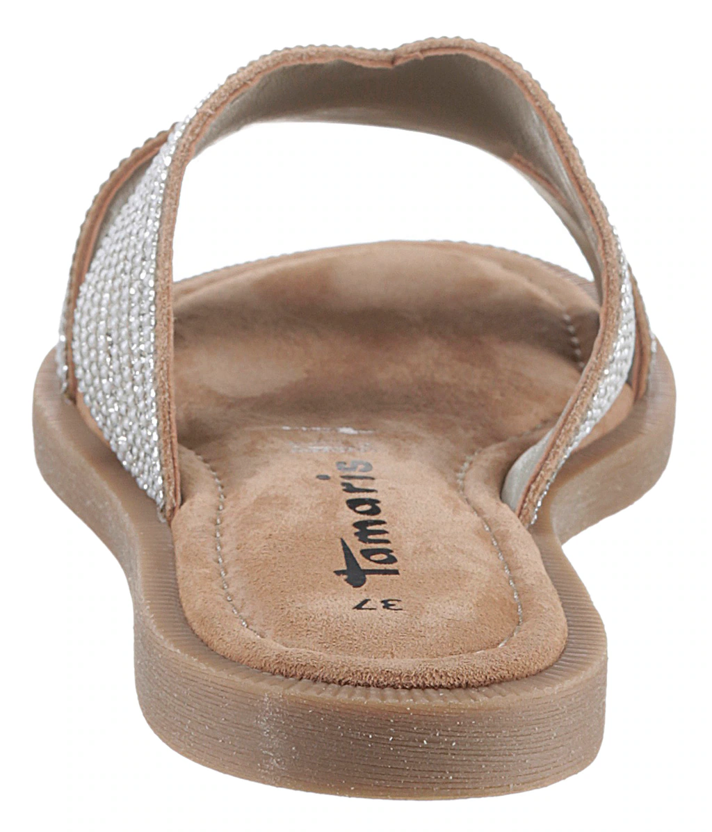 Tamaris Pantolette, Blockabsatz, Festtagsschuh, Sommerschuh in funkelnder O günstig online kaufen