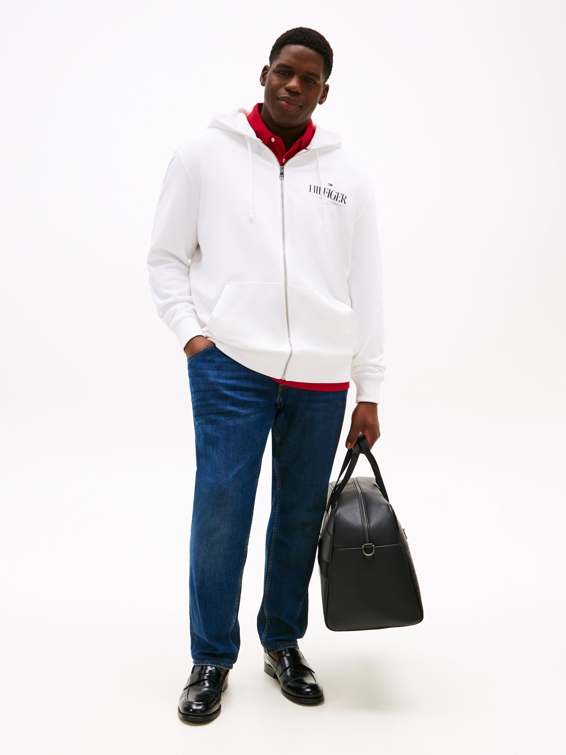 Tommy Hilfiger Big & Tall Kapuzensweatjacke "BT-HILFIGER STACKED HOODED ZIP günstig online kaufen