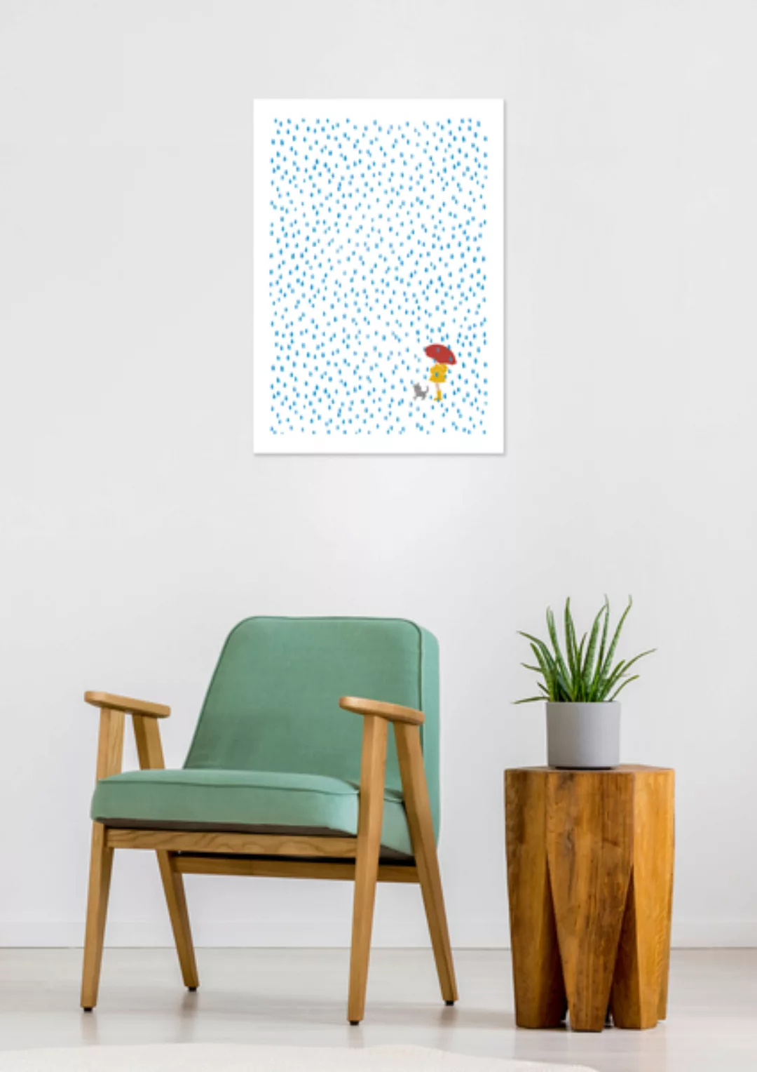 Poster Nature Rain Child Matt günstig online kaufen