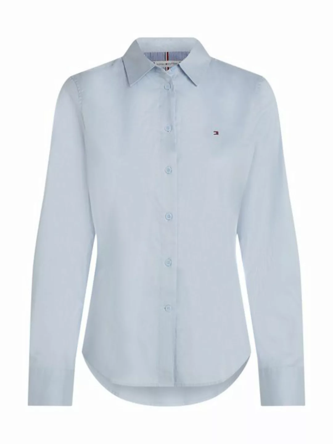 Tommy Hilfiger Hemdbluse STRETCH OXFORD REGULAR SHIRT mit Logostickerei günstig online kaufen