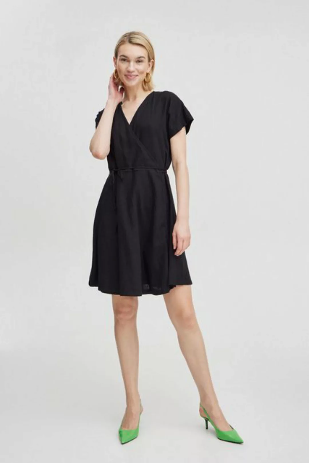 b.young Blusenkleid BYFALAKKA WRAP DRESS - Dress aus Leinenmix günstig online kaufen