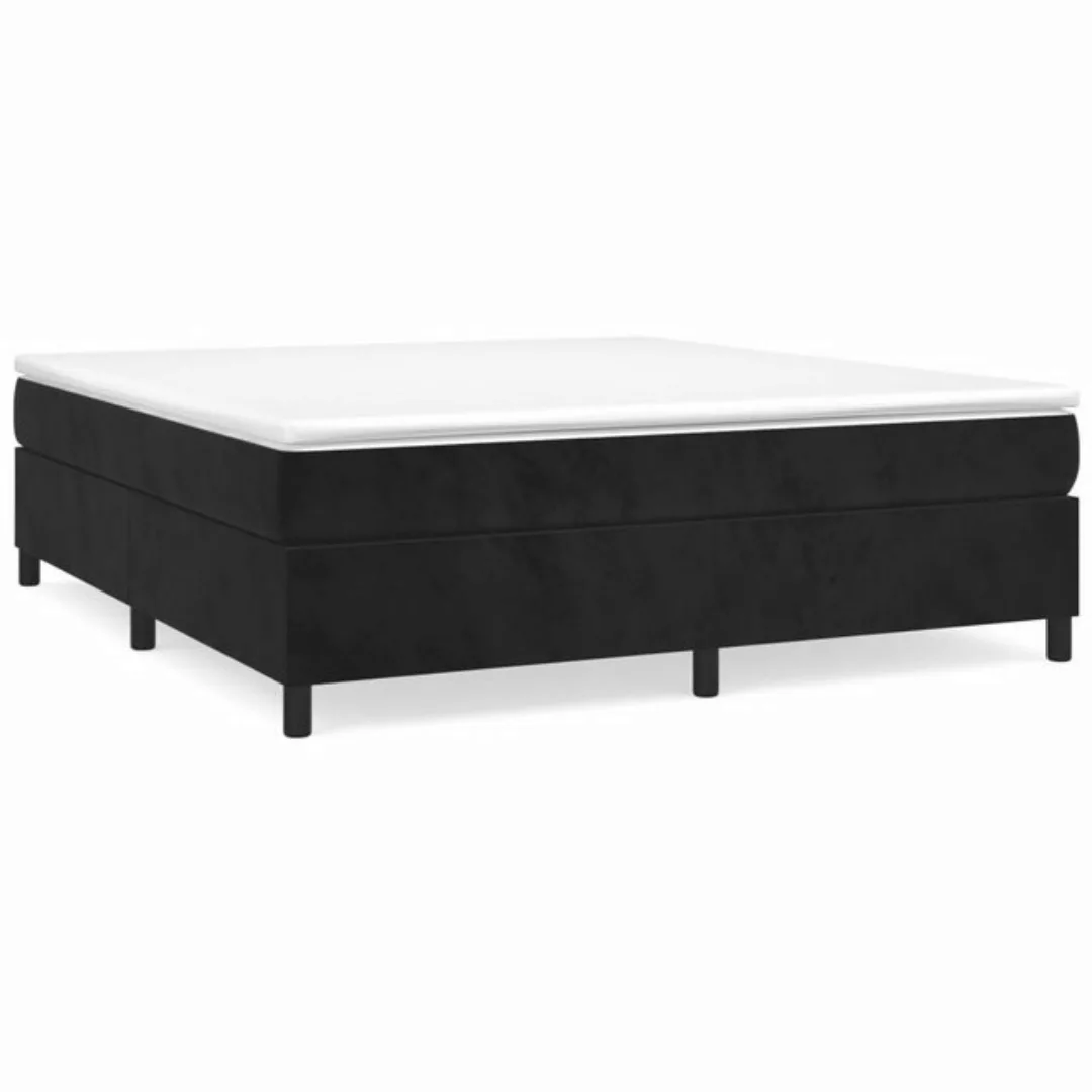 furnicato Bett Bettgestell ohne Matratze Schwarz 180x200 cm Samt günstig online kaufen