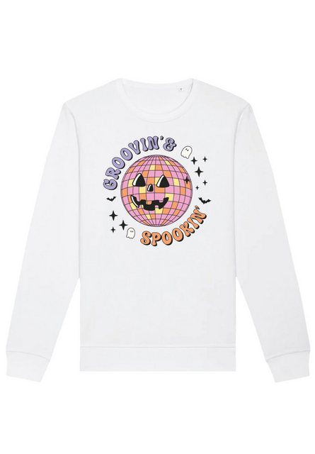 F4NT4STIC Sweatshirt Retro Halloween Groovin and spookin Disco ball Premium günstig online kaufen