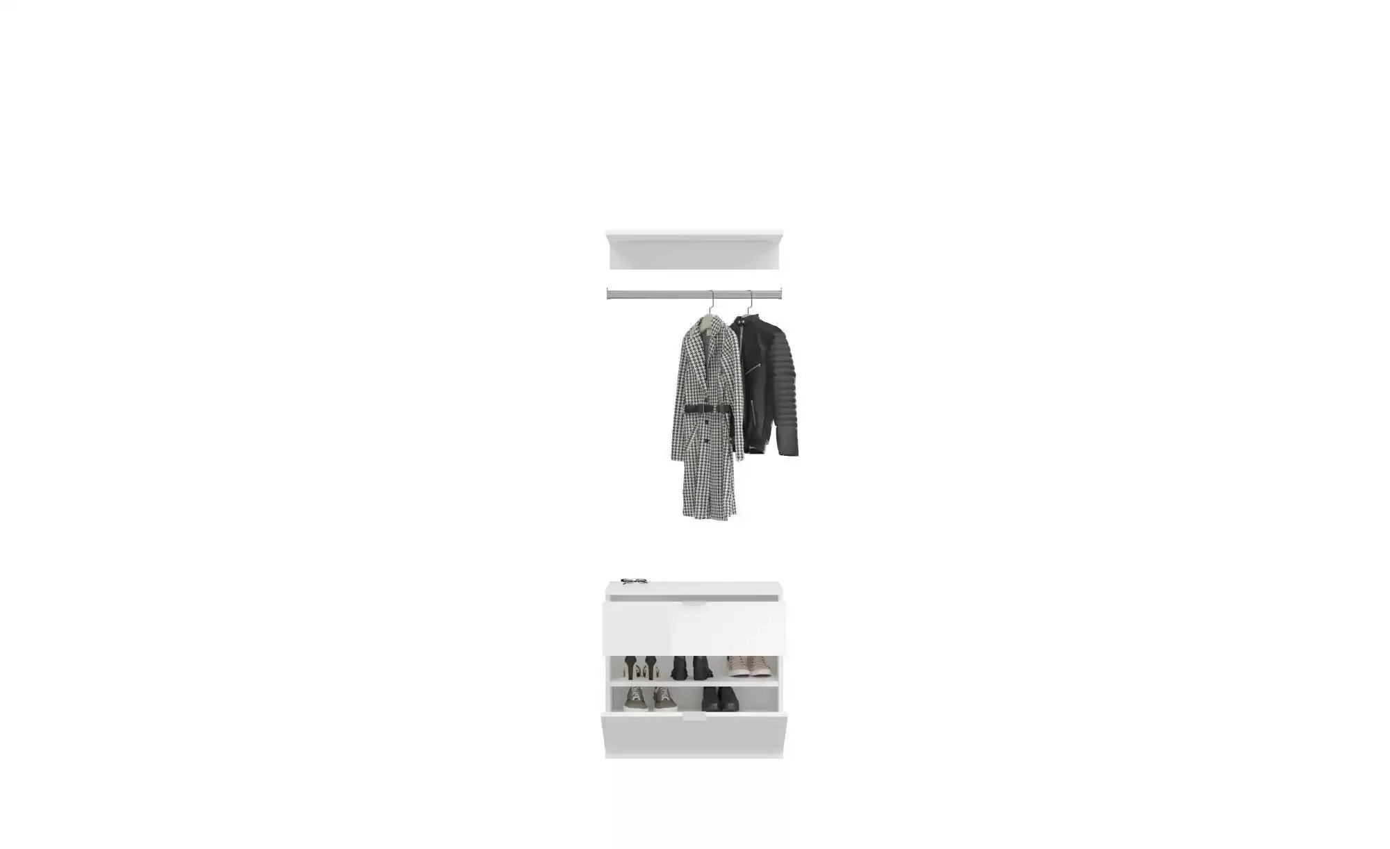 ebuy24 Kleiderschrank ProjektX Garderobenaufstellung 1 Tür, 1 Schublade günstig online kaufen