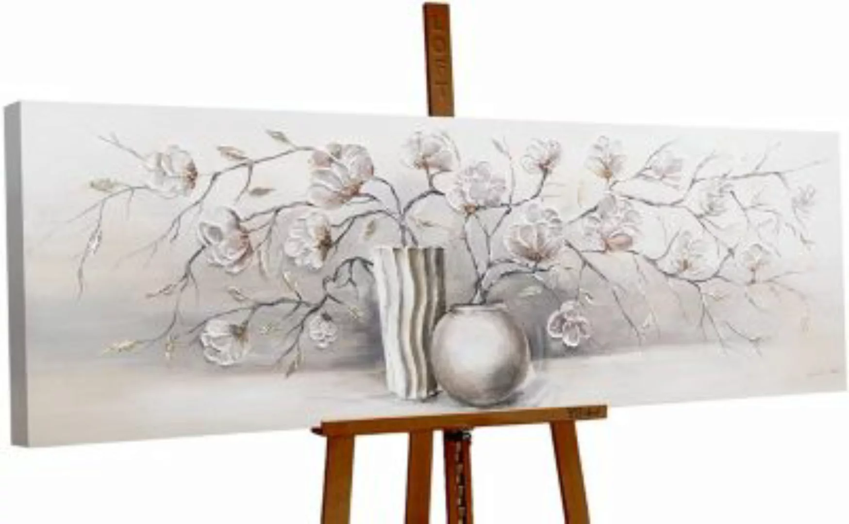 YS-Art™ "Gemälde Acryl  ""Stillleben"" handgemalt auf Leinwand 150x50 cm" s günstig online kaufen