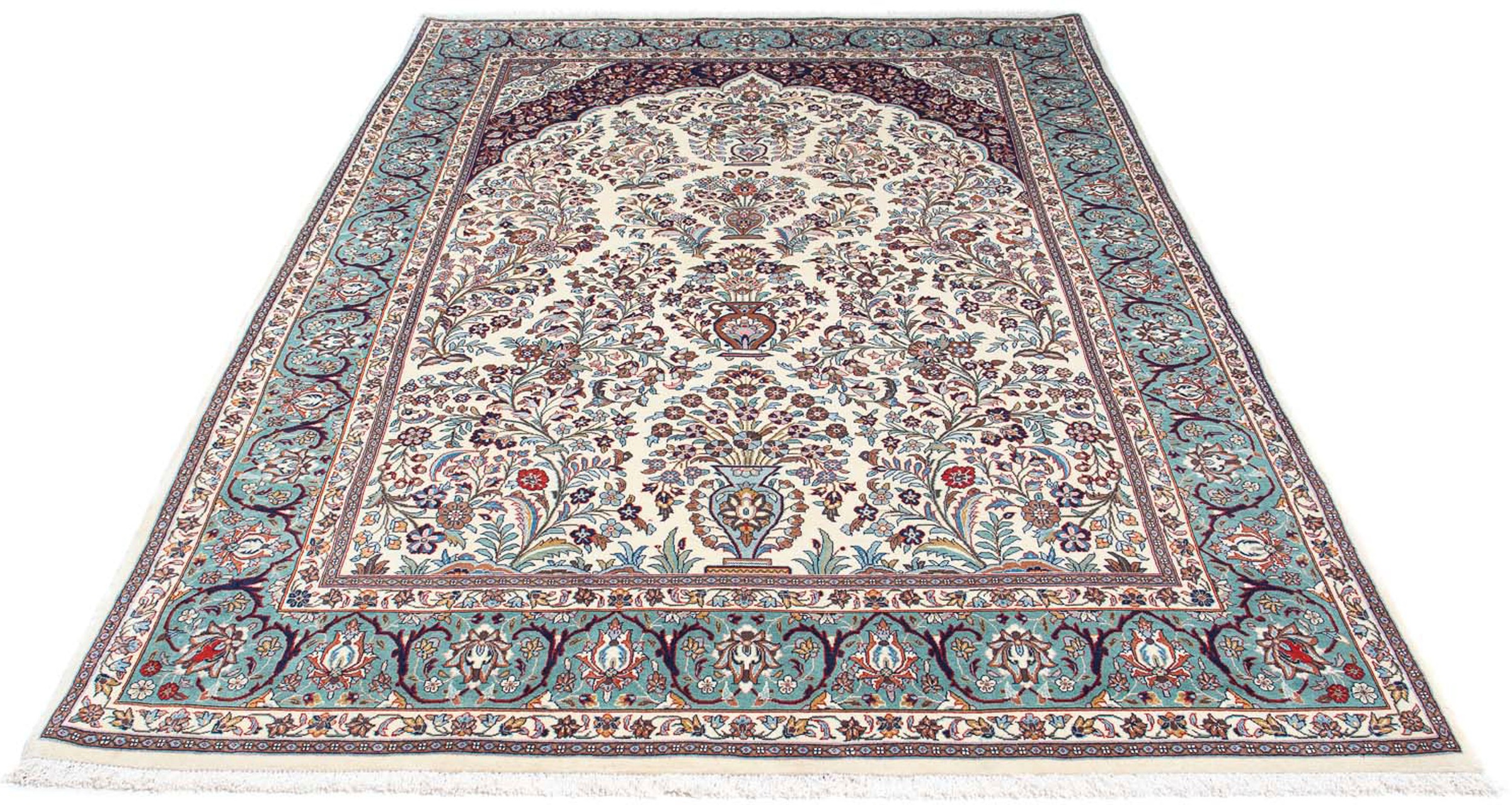 morgenland Orientteppich »Perser - Ghom - 258 x 163 cm - beige«, rechteckig günstig online kaufen