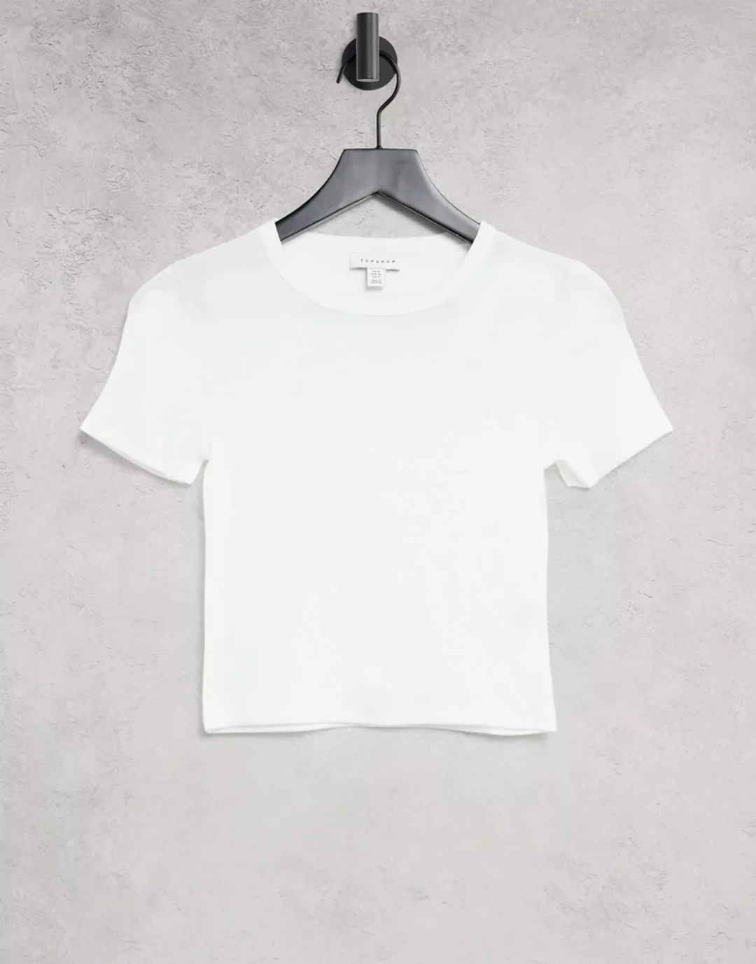 Topshop – T-Shirt für jeden Tag in Weiß günstig online kaufen