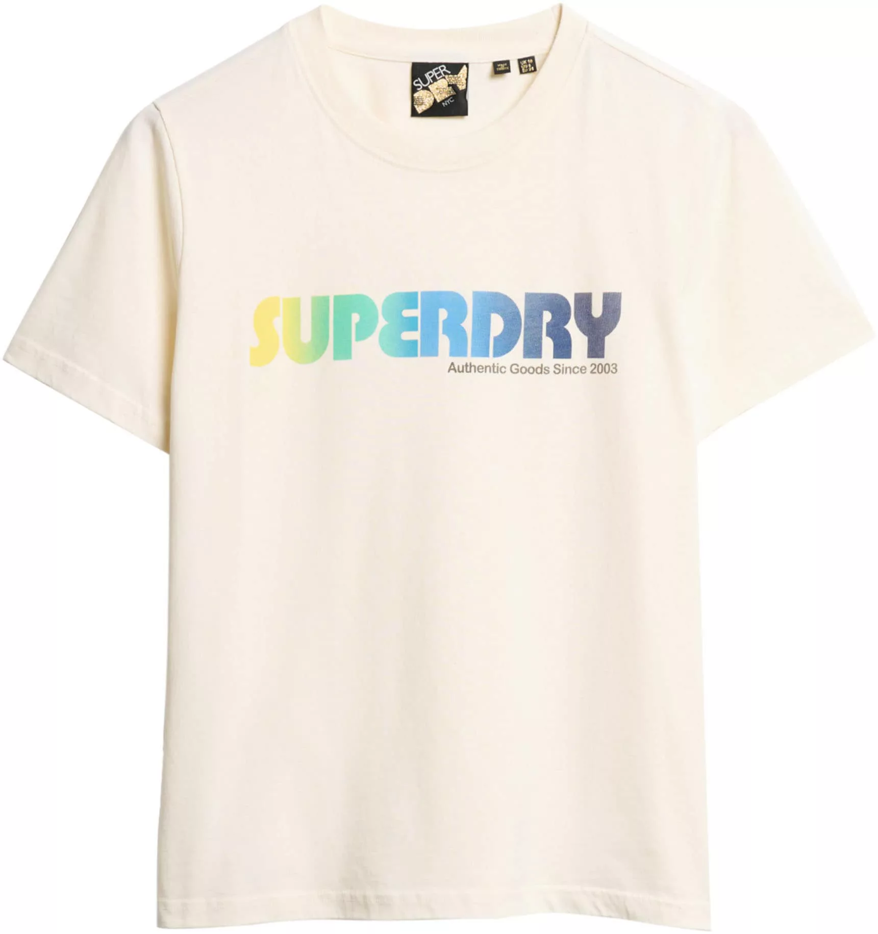 Superdry Kurzarmshirt RAINBOW LOGO RELAXED T SHIRT günstig online kaufen