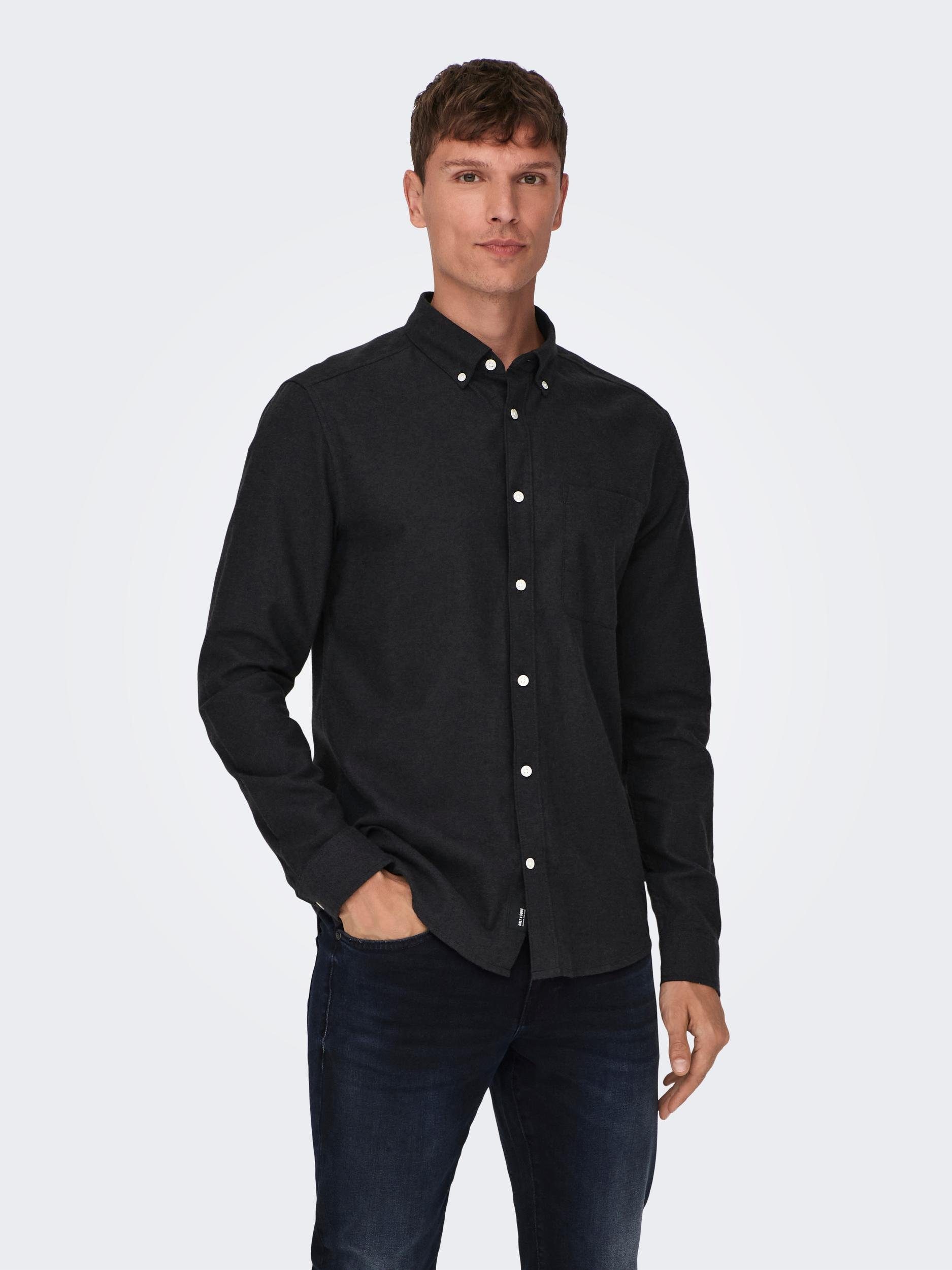 ONLY & SONS Langarmhemd ONSGUDMUND SLIM günstig online kaufen