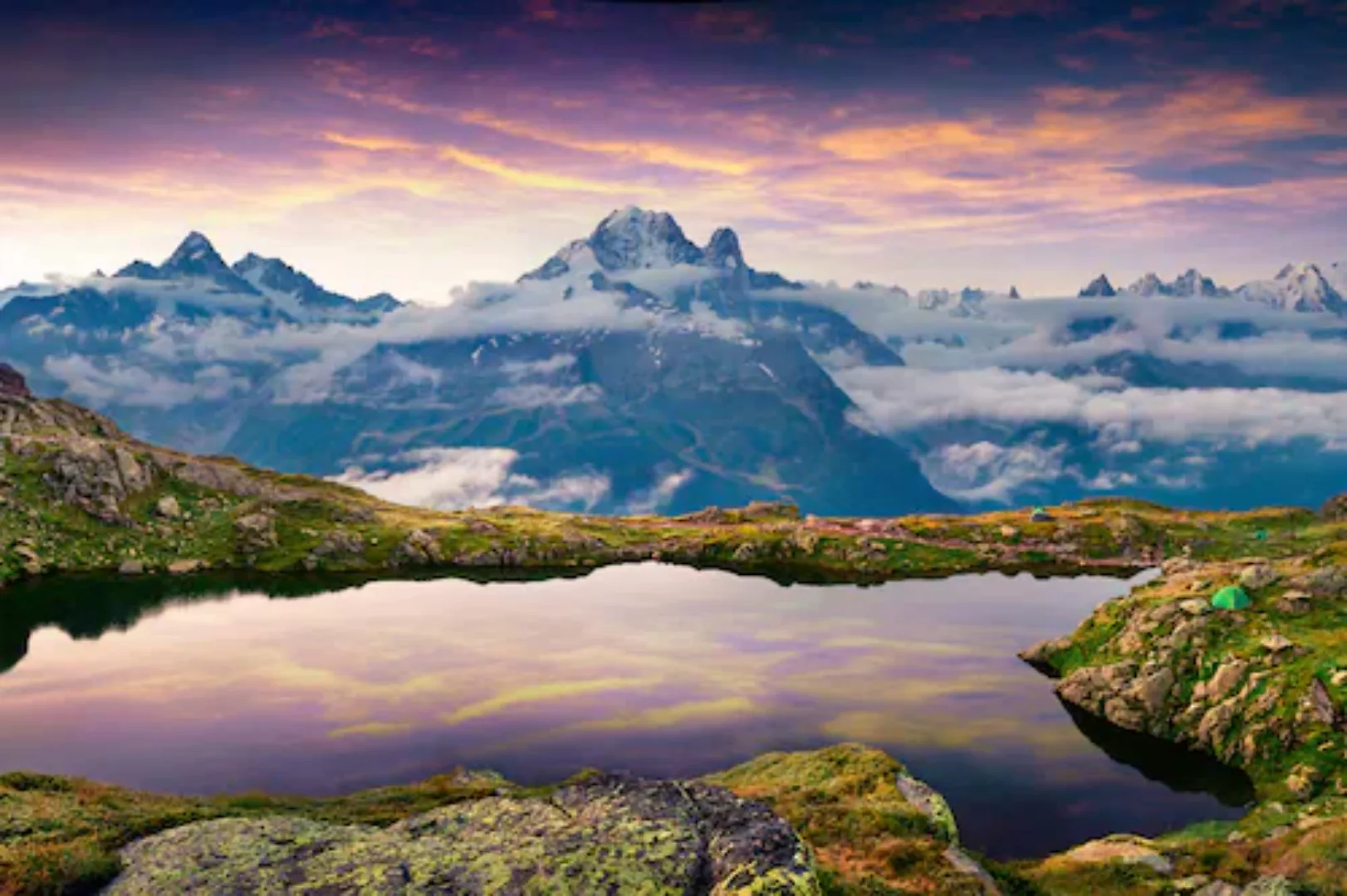Papermoon Fototapete »See mit Bergen im Hintergrund« günstig online kaufen