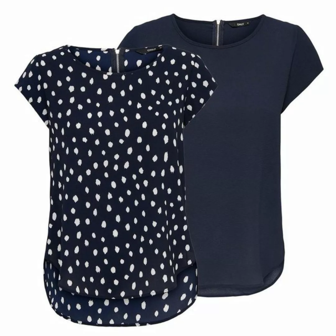 Only Damen Top ONLVIC Regular Fit 2er Pack günstig online kaufen