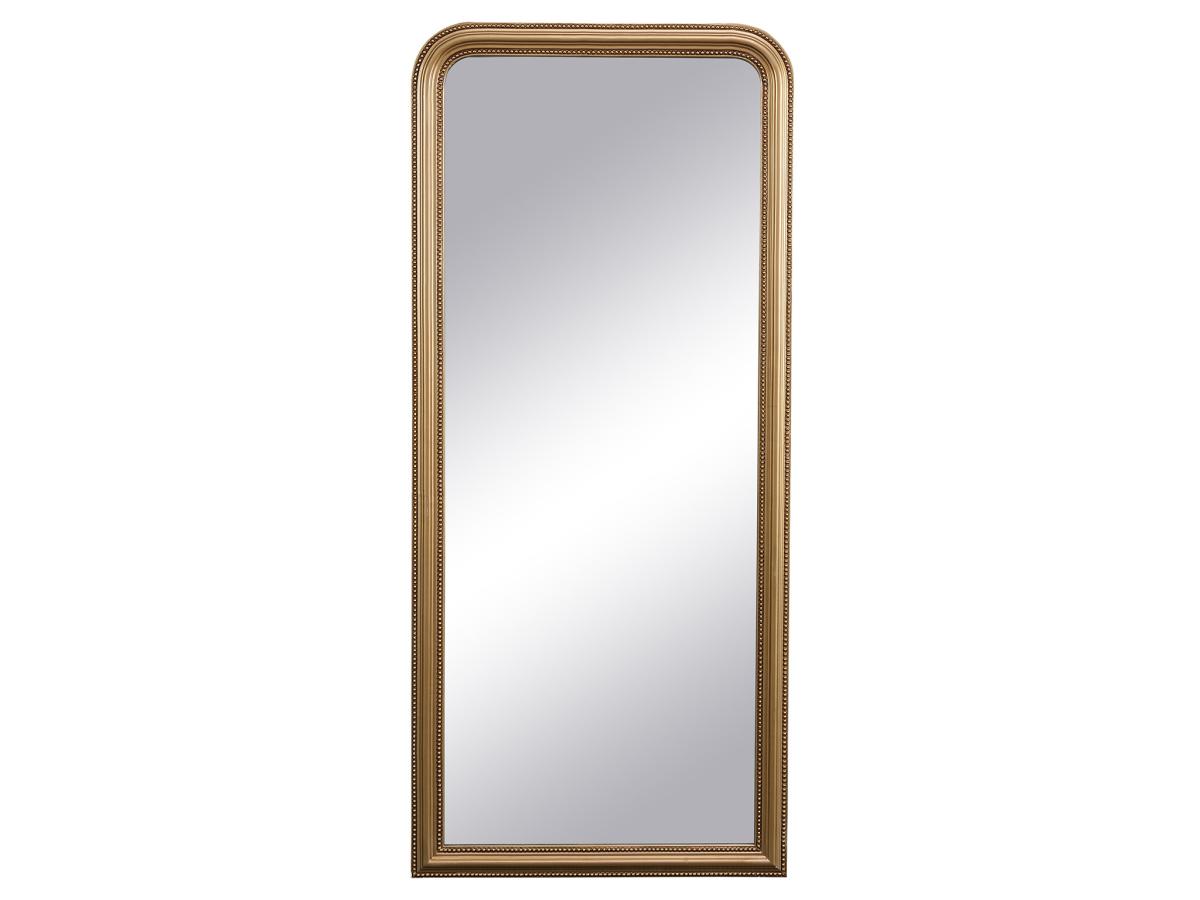 Spiegel im Vintage-Stil aus Paulownia-Holz - B 80 x H 180 cm - Goldfarben m günstig online kaufen